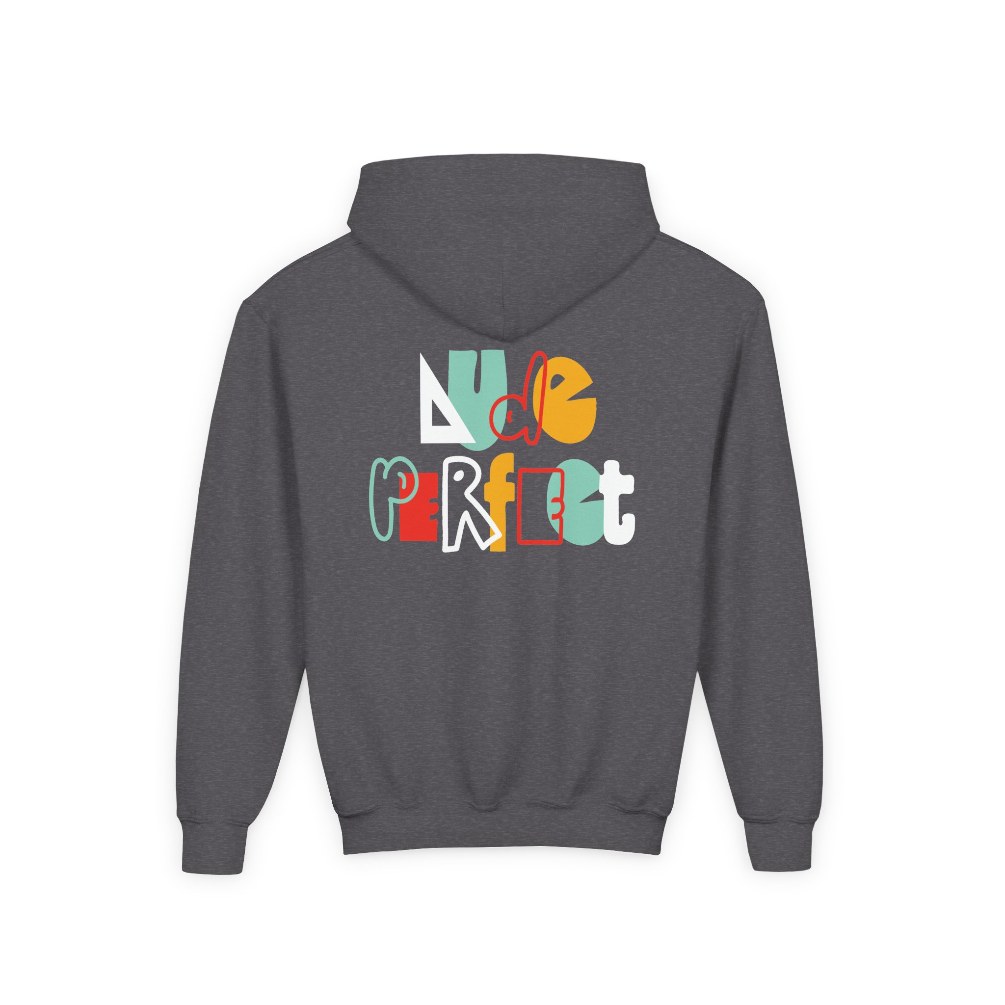 Dude Perfect Shape Youth Heavy Blend Hooded Sweatshirt - Image 8