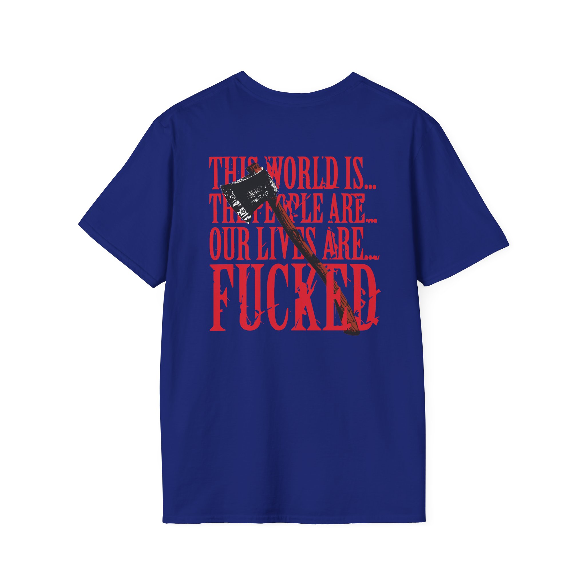Paleface Swiss This World is Unisex Softstyle T-Shirt - Image 8