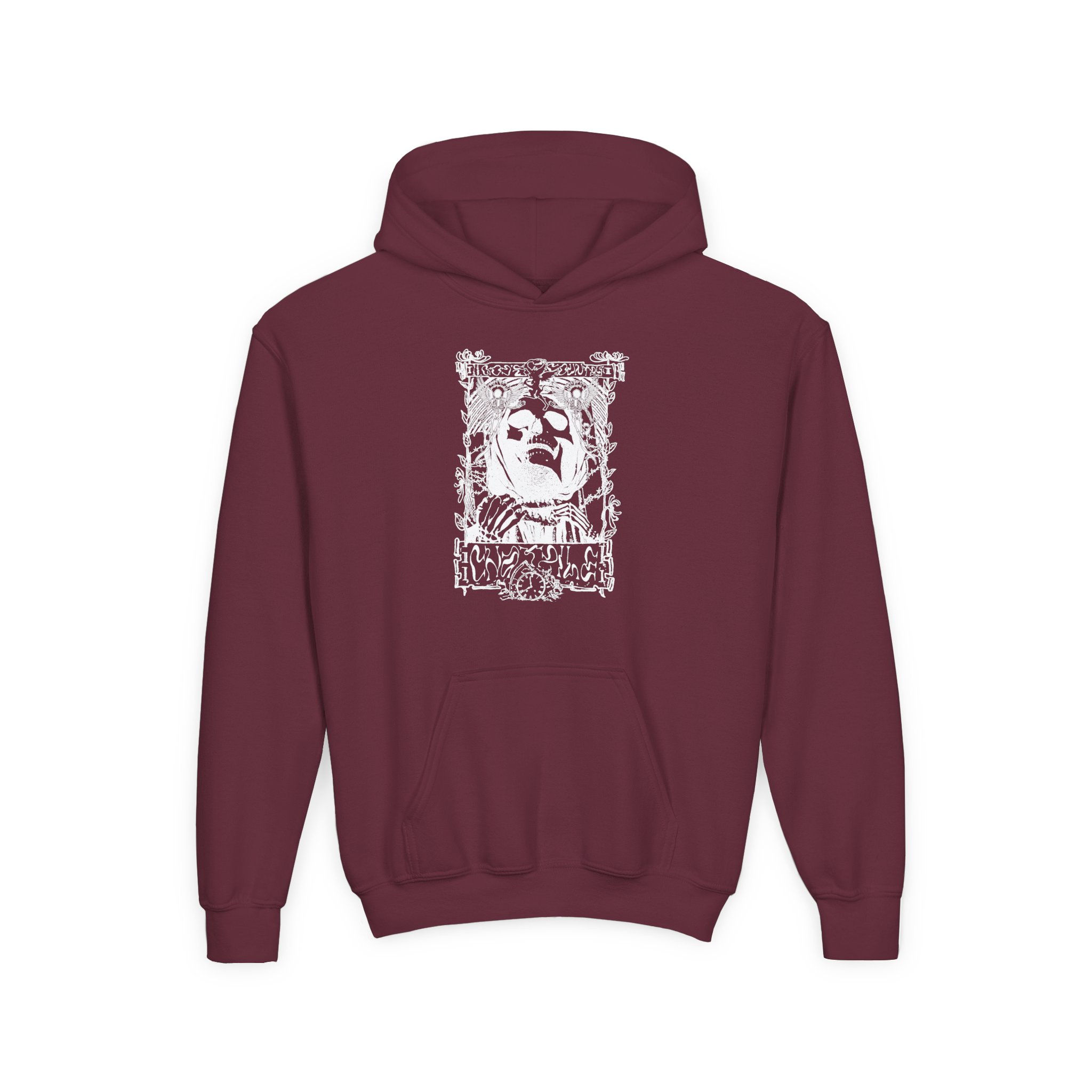 Chat Pile Samantha Wendel Youth Heavy Blend Hooded Sweatshirt - Image 3