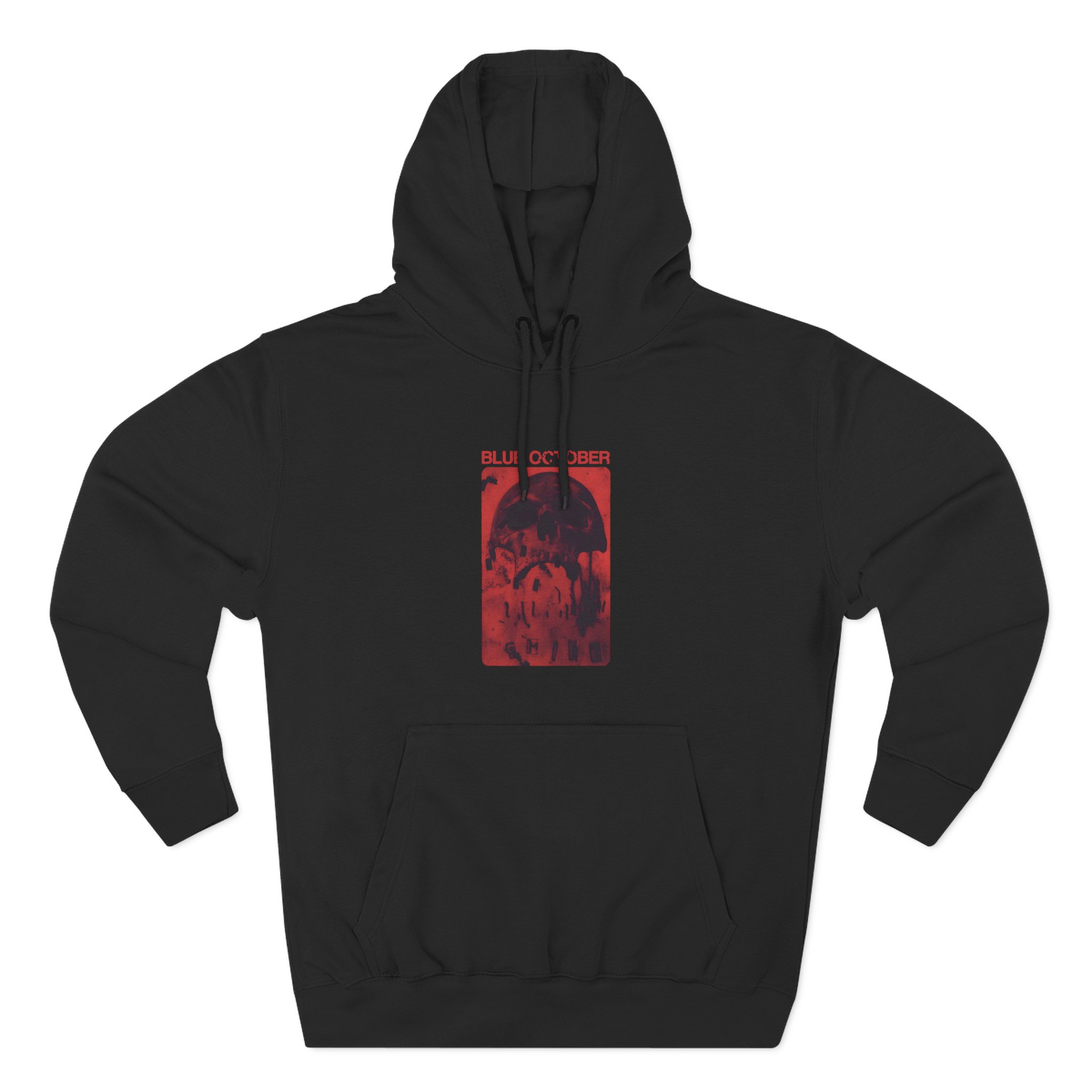 Blue October Skull Smile Three-Panel Fleece Hoodie
