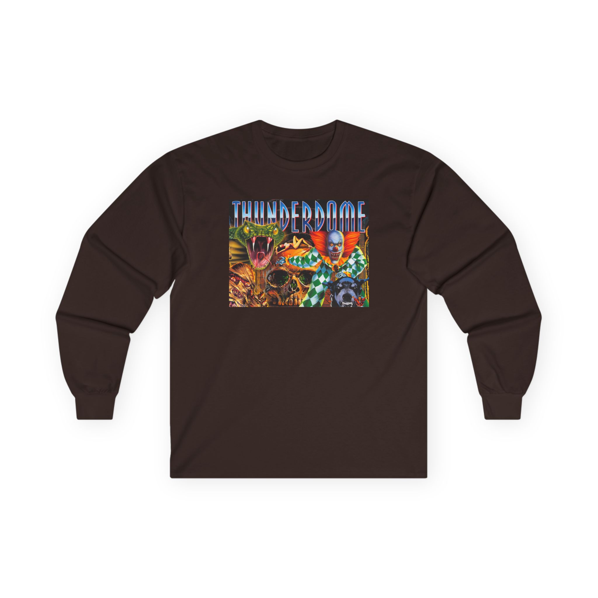 Thunderdome Hardcore Will Never Die Unisex Ultra Cotton Long Sleeve Tee - Image 3
