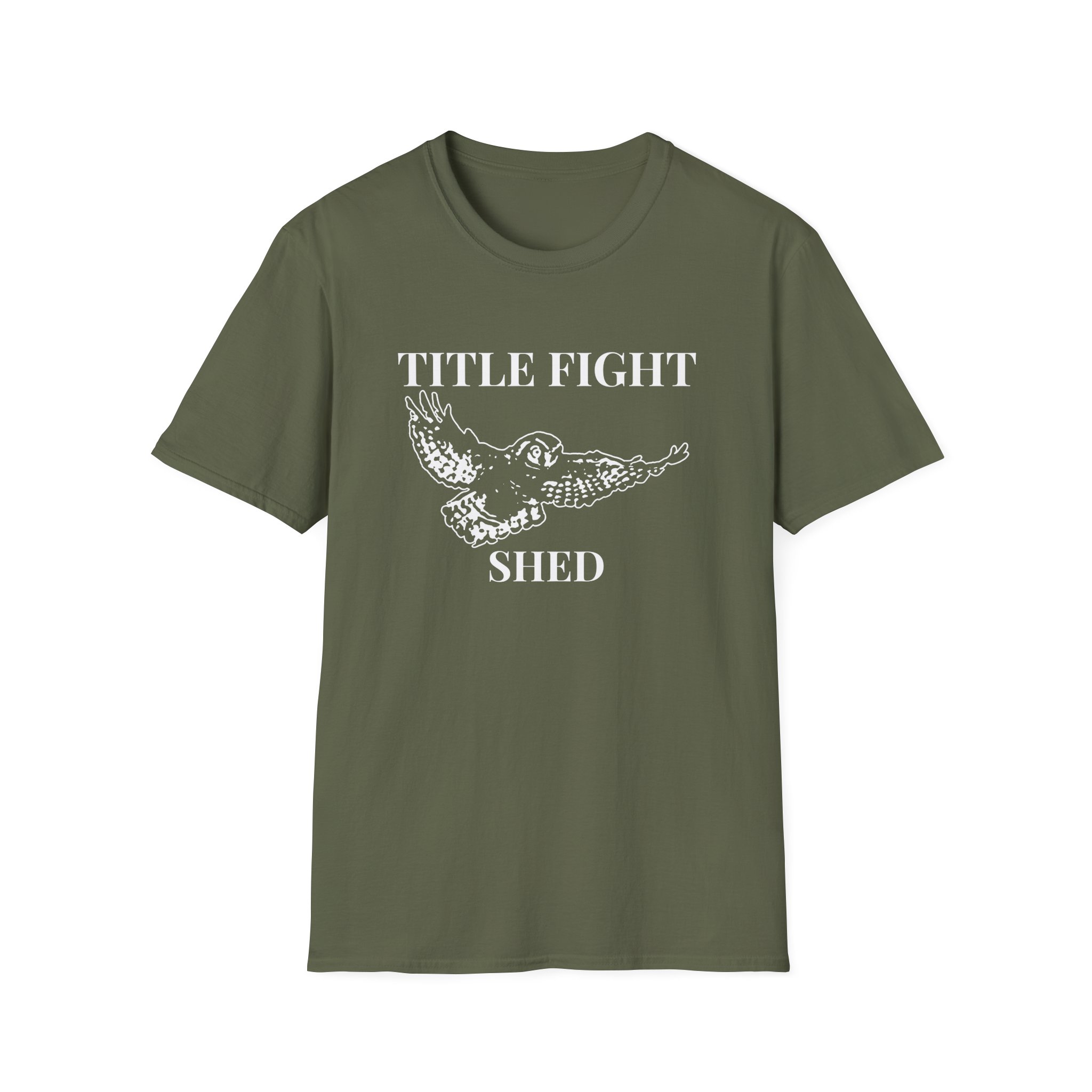 Cold Cuts Title Fight Shed Owl Unisex Softstyle T-Shirt - Image 7