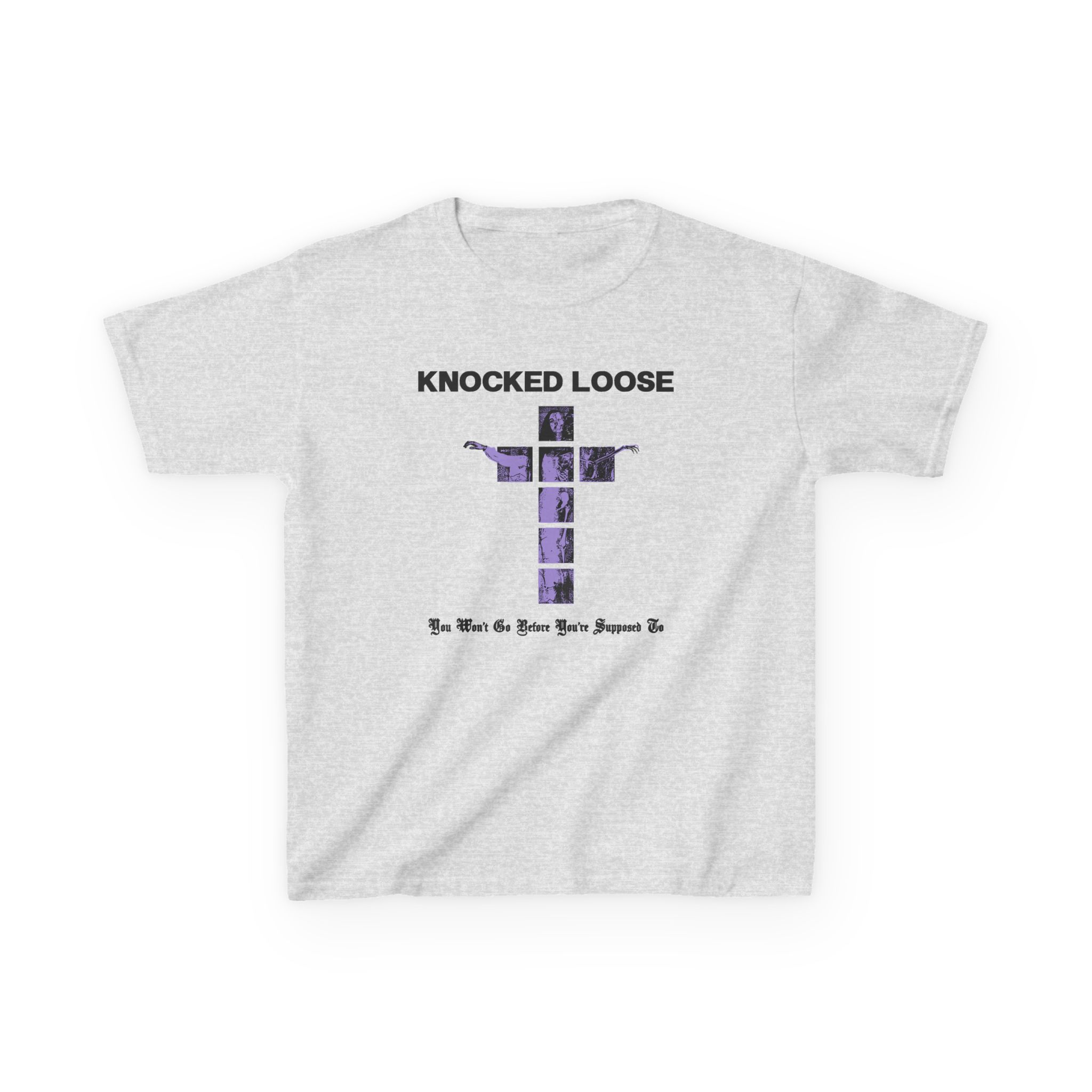 Knocked Loose Purple Cross Kids Heavy Cotton™ Tee - Image 3