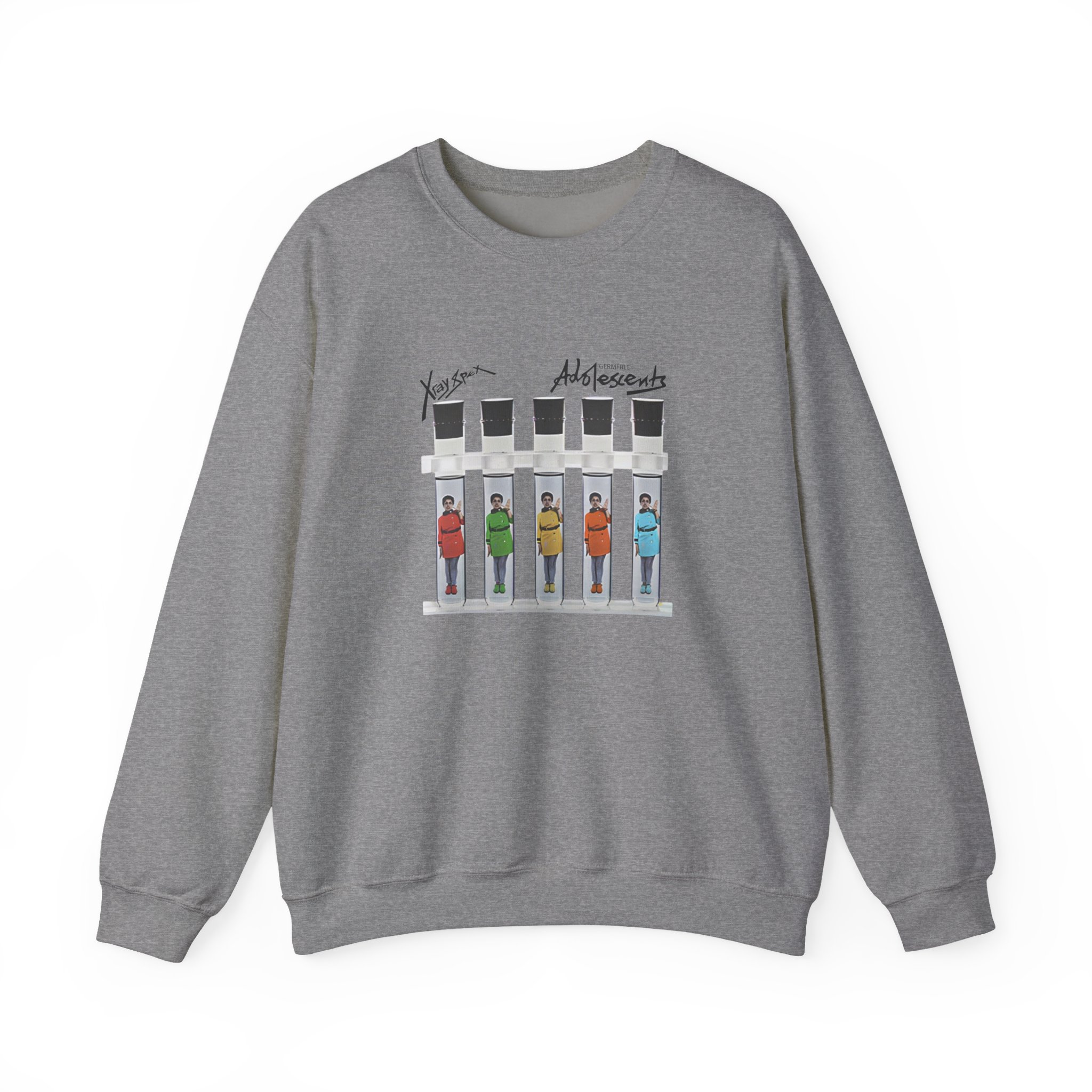 X-ray Spex Germ Free Five Tube Unisex Heavy Blend™ Crewneck Sweatshirt - Image 15