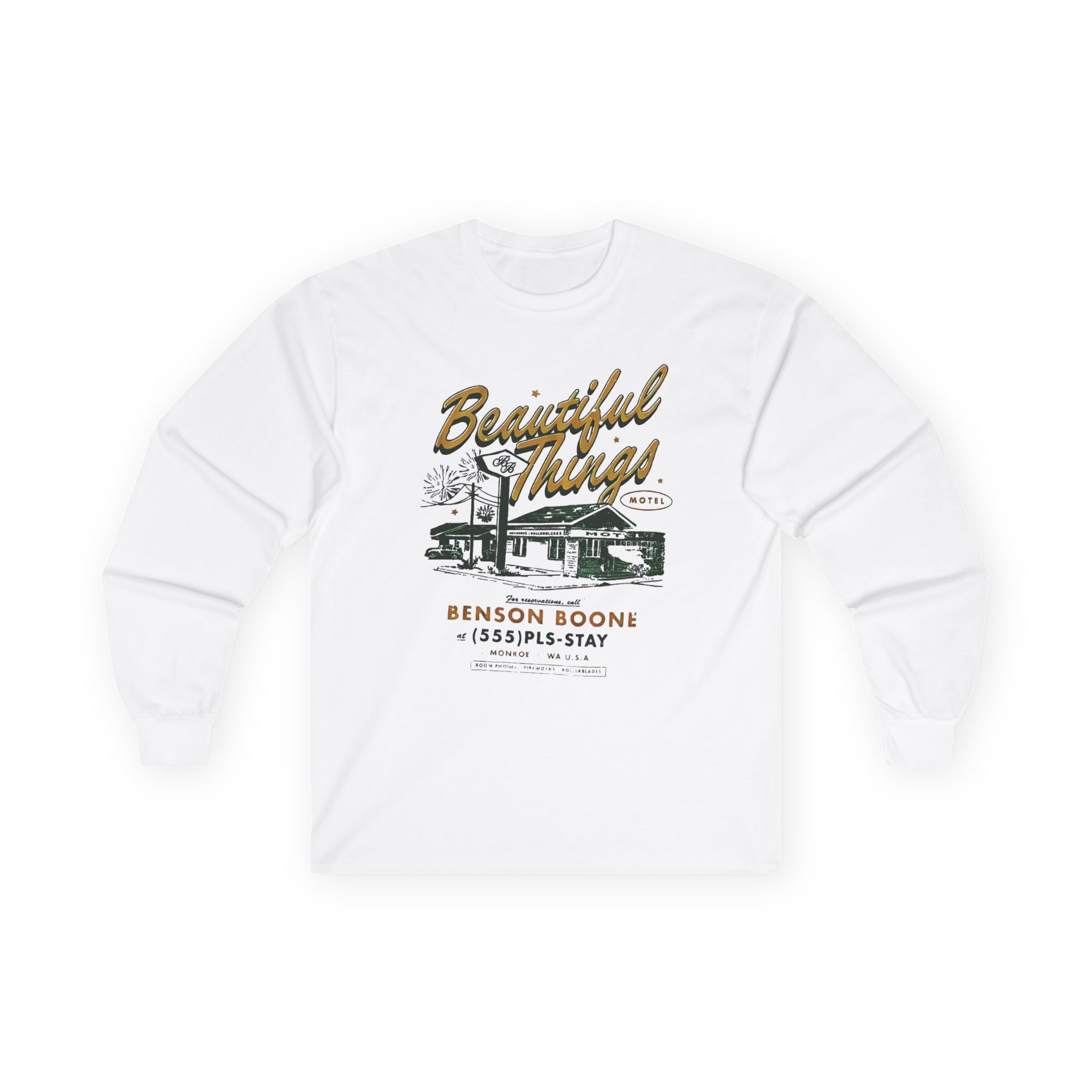 Benson Boone Beautiful Things Motel Unisex Ultra Cotton Long Sleeve Tee
