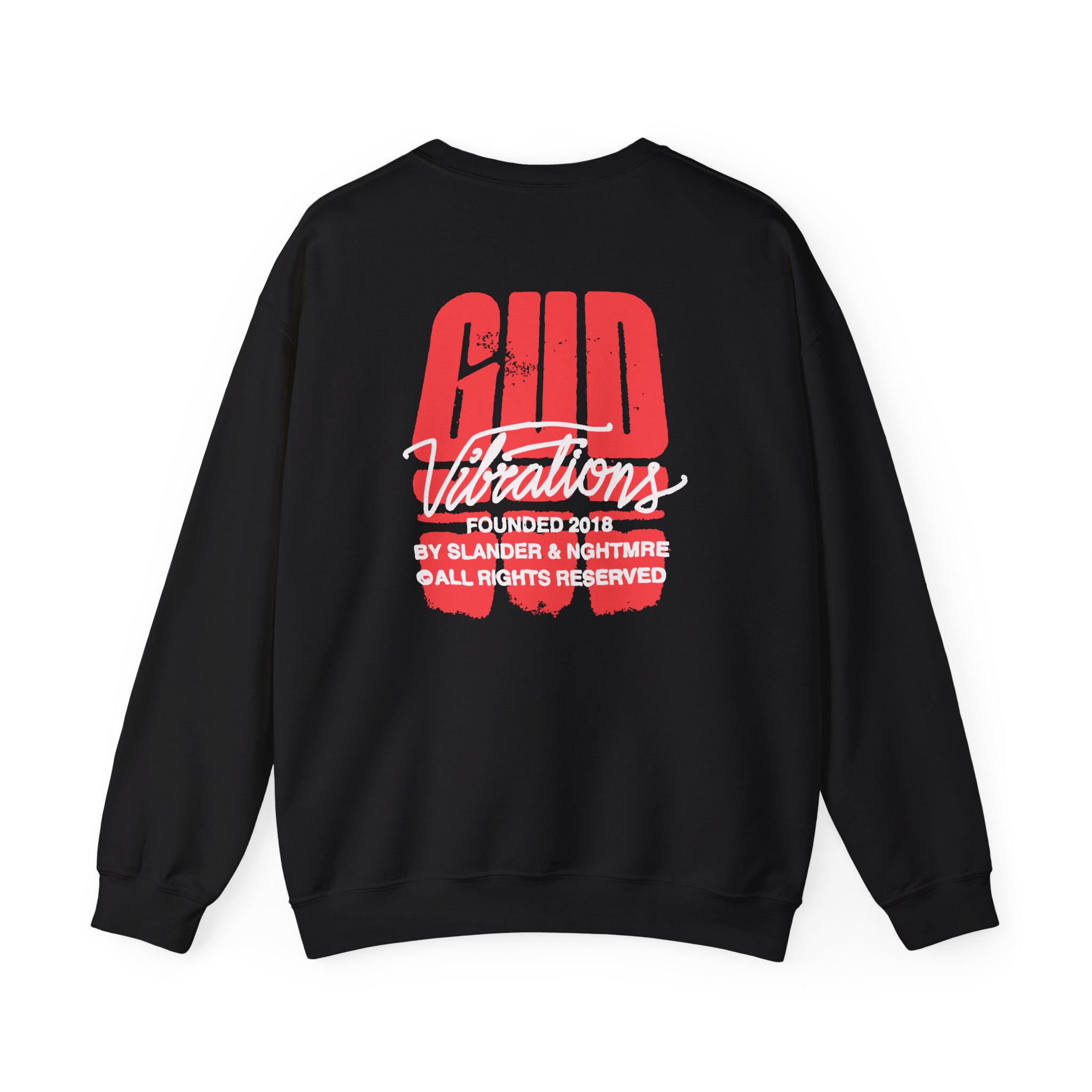 Slander Gud Vibrations Graffiti Unisex Heavy Blend™ Crewneck Sweatshirt - Image 2