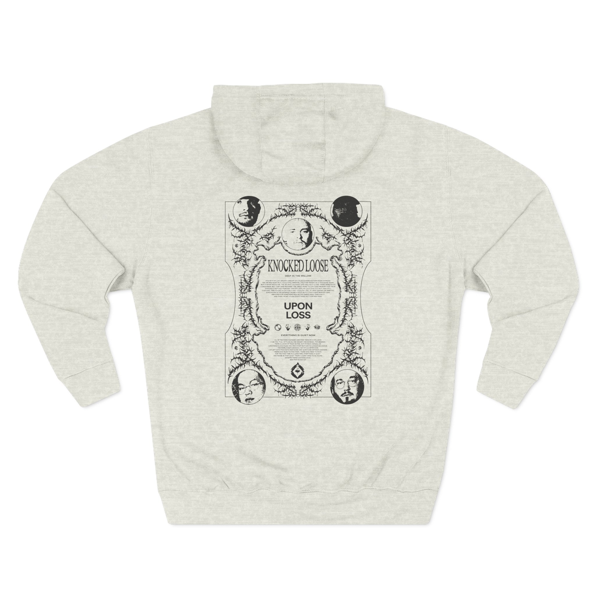 Knocked Loose Upon Loss Wolves Three-Panel Fleece Hoodie - Image 6