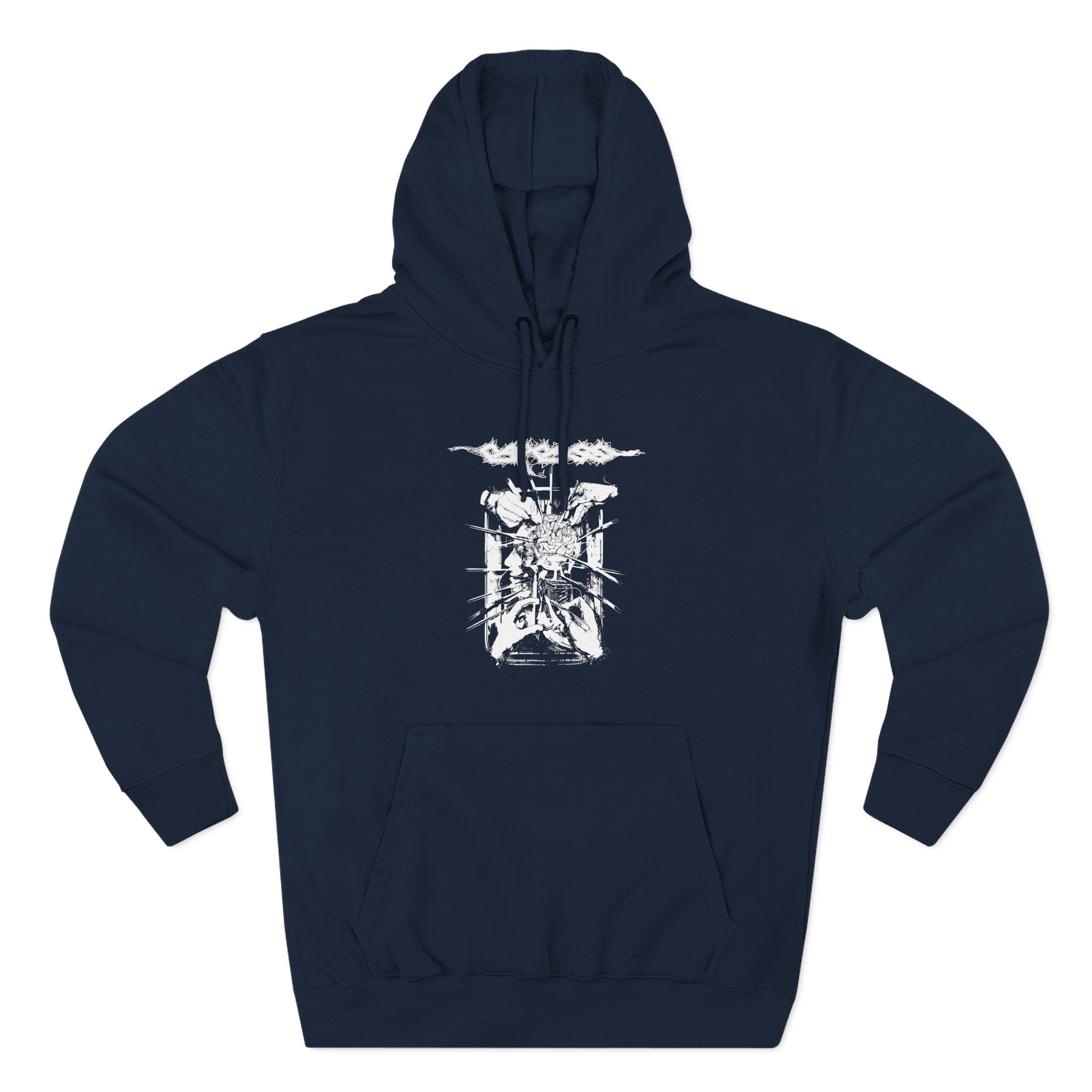 Carcass Rotten to the Gore Three-Panel Fleece Hoodie - Image 7