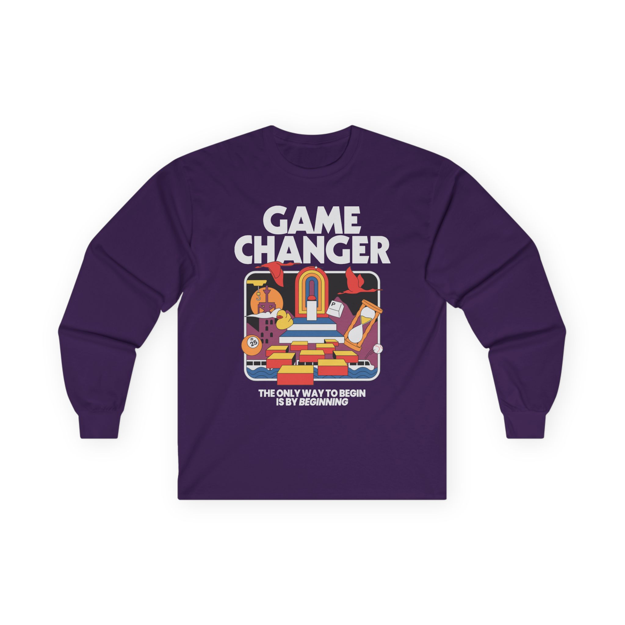 Dropout Game Changer Ringer Unisex Ultra Cotton Long Sleeve Tee - Image 13