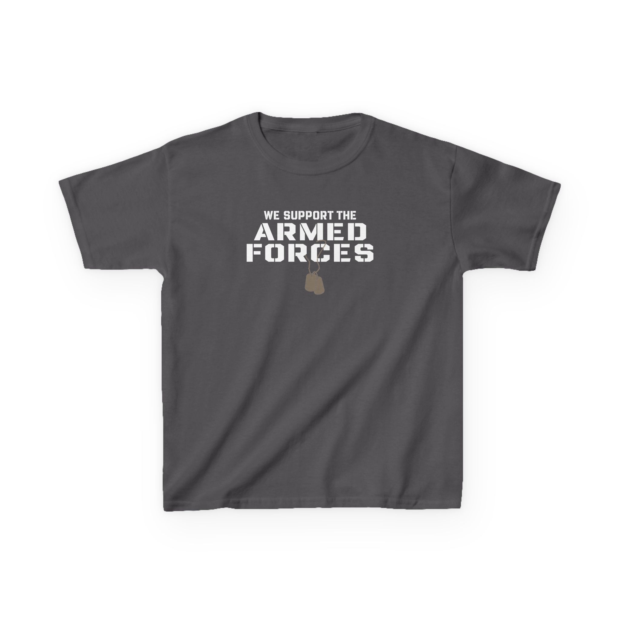 Valuetainment We Support the Armed Forces Kids Heavy Cotton™ Tee - Image 11