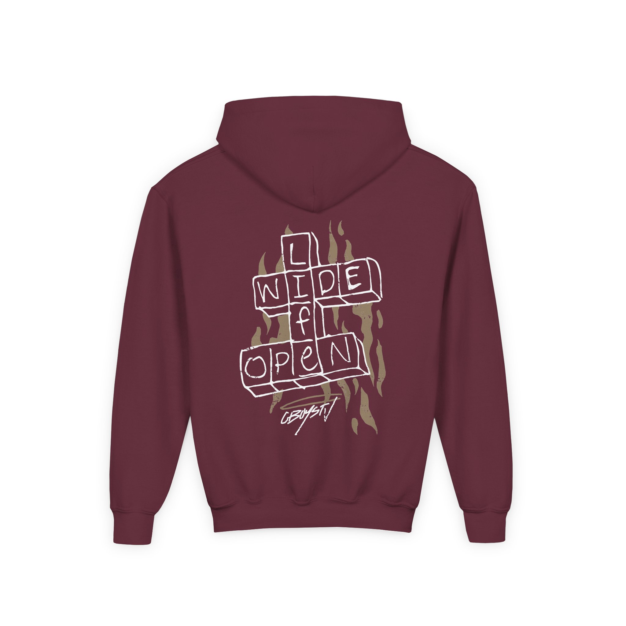Cboystv Crossword Youth Heavy Blend Hooded Sweatshirt - Image 4