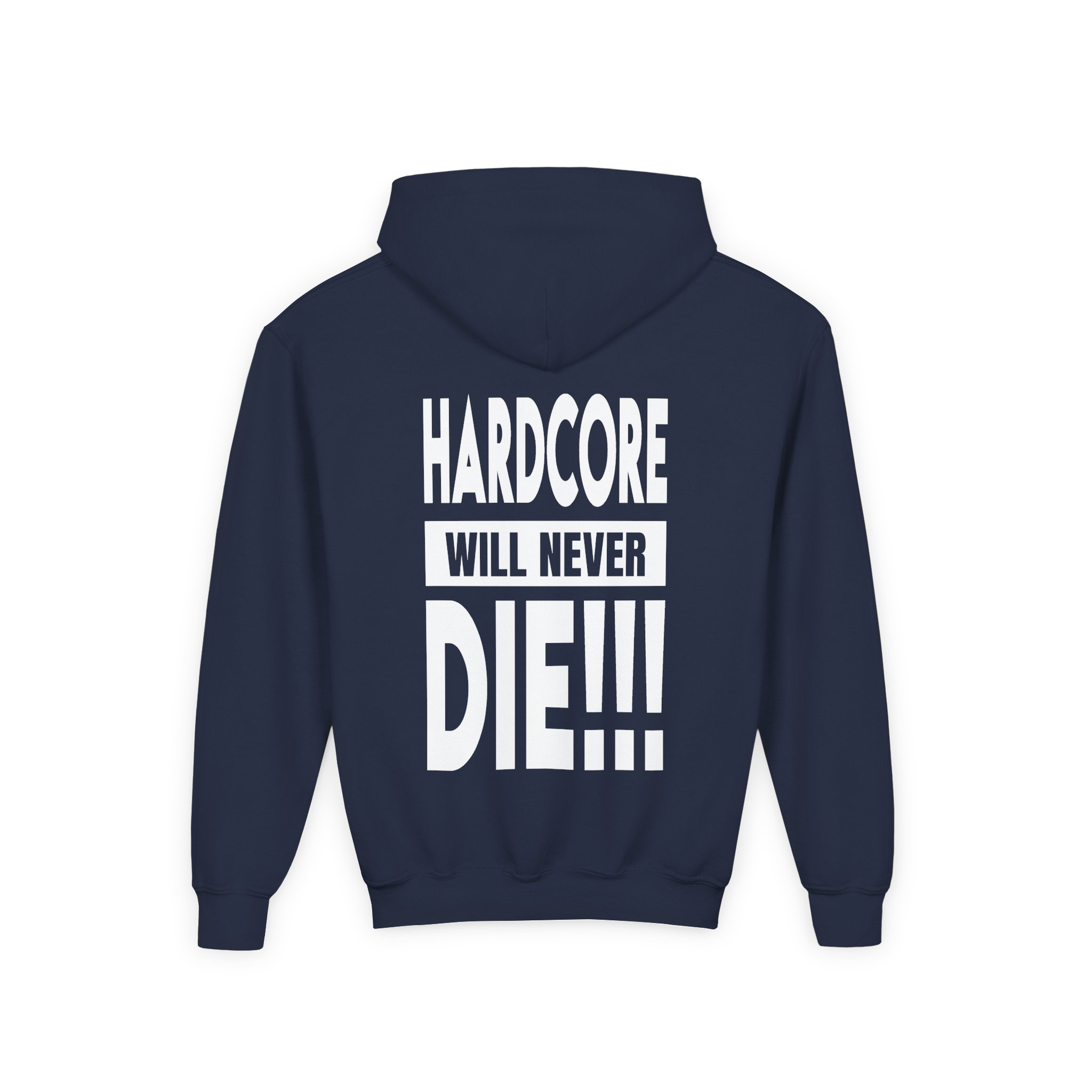 Thunderdome Hardcore Will Never Die Youth Heavy Blend Hooded Sweatshirt - Image 10