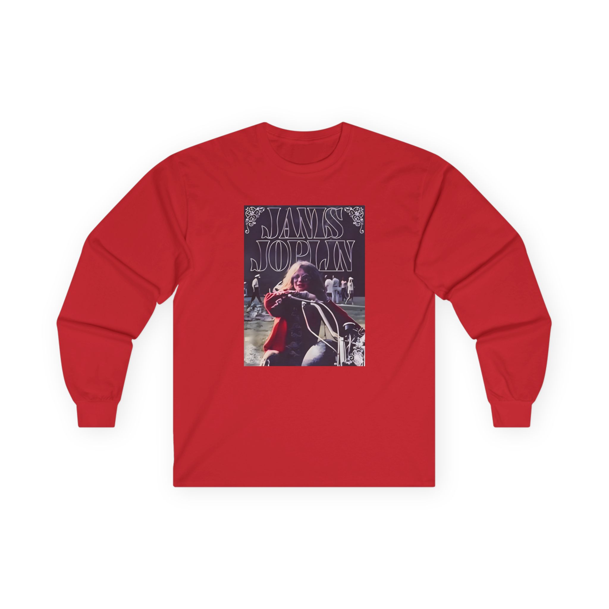 Janis Joplin Greatest Hits Motorcycle Cover Unisex Ultra Cotton Long Sleeve Tee - Image 15