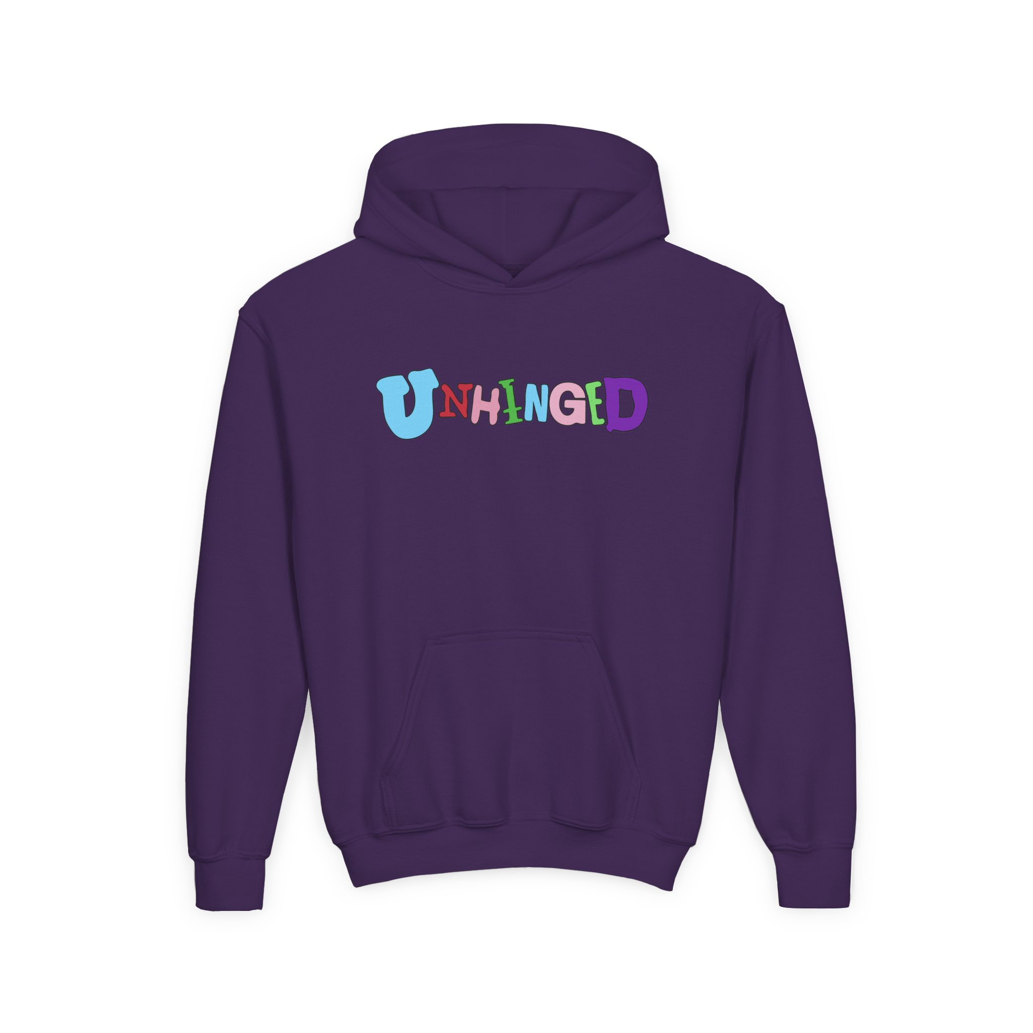 Garrett Watts Unhinged Youth Heavy Blend Hooded Sweatshirt - Image 21