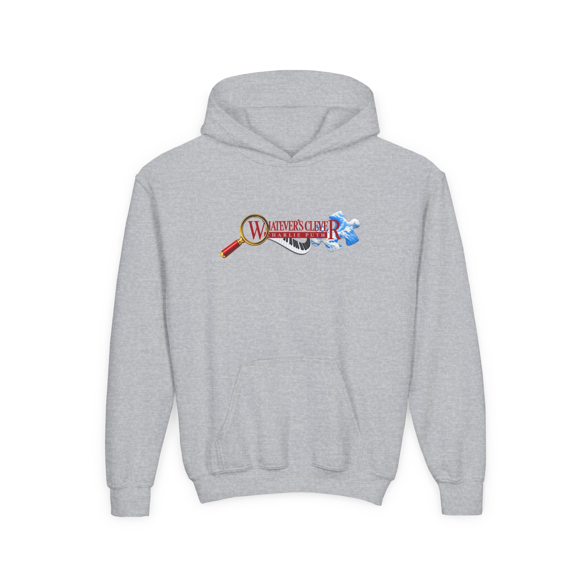 Charlie Puth Whatever's Clever! 2026 Youth Heavy Blend Hooded Sweatshirt - Image 3