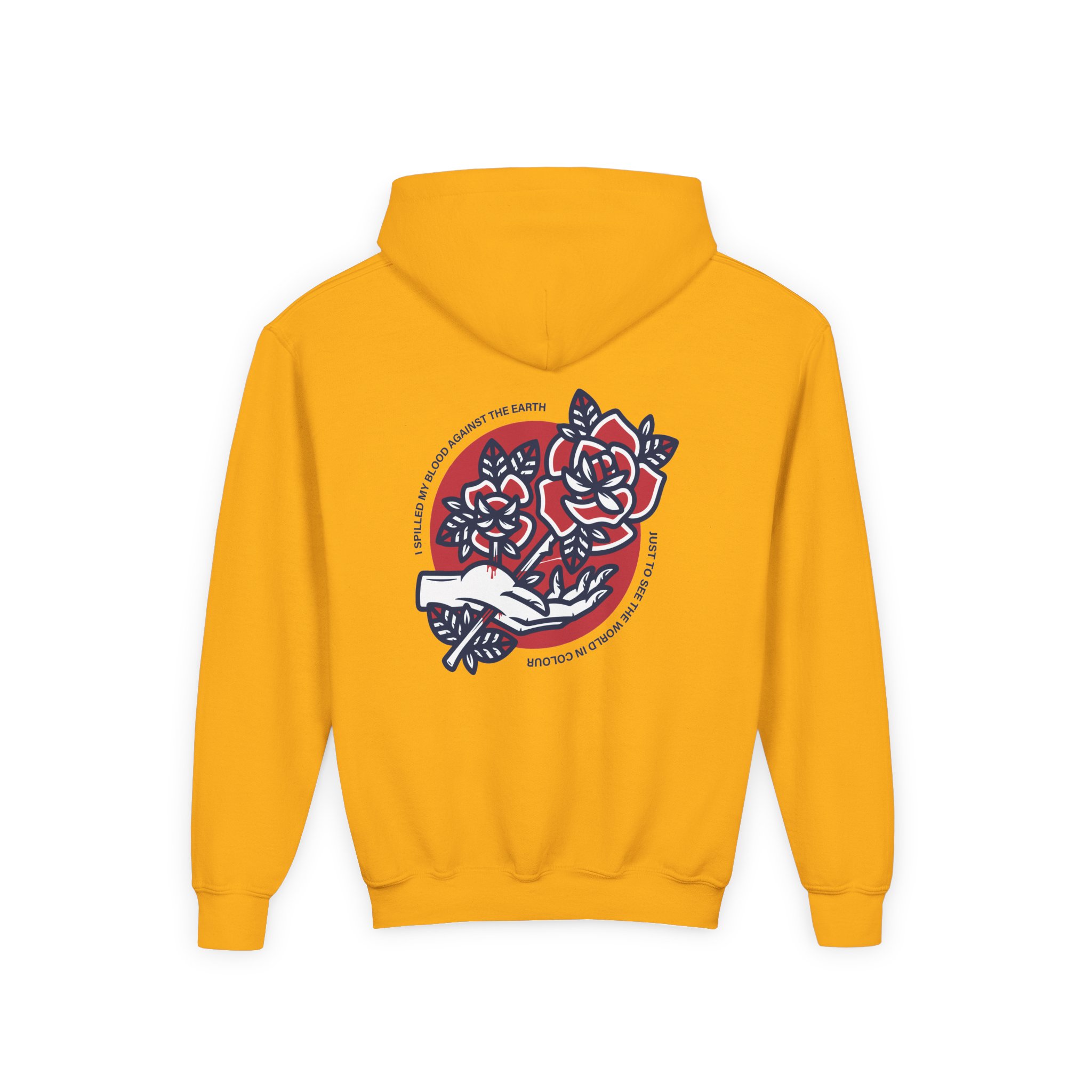 Polaris Rose Youth Heavy Blend Hooded Sweatshirt - Image 6