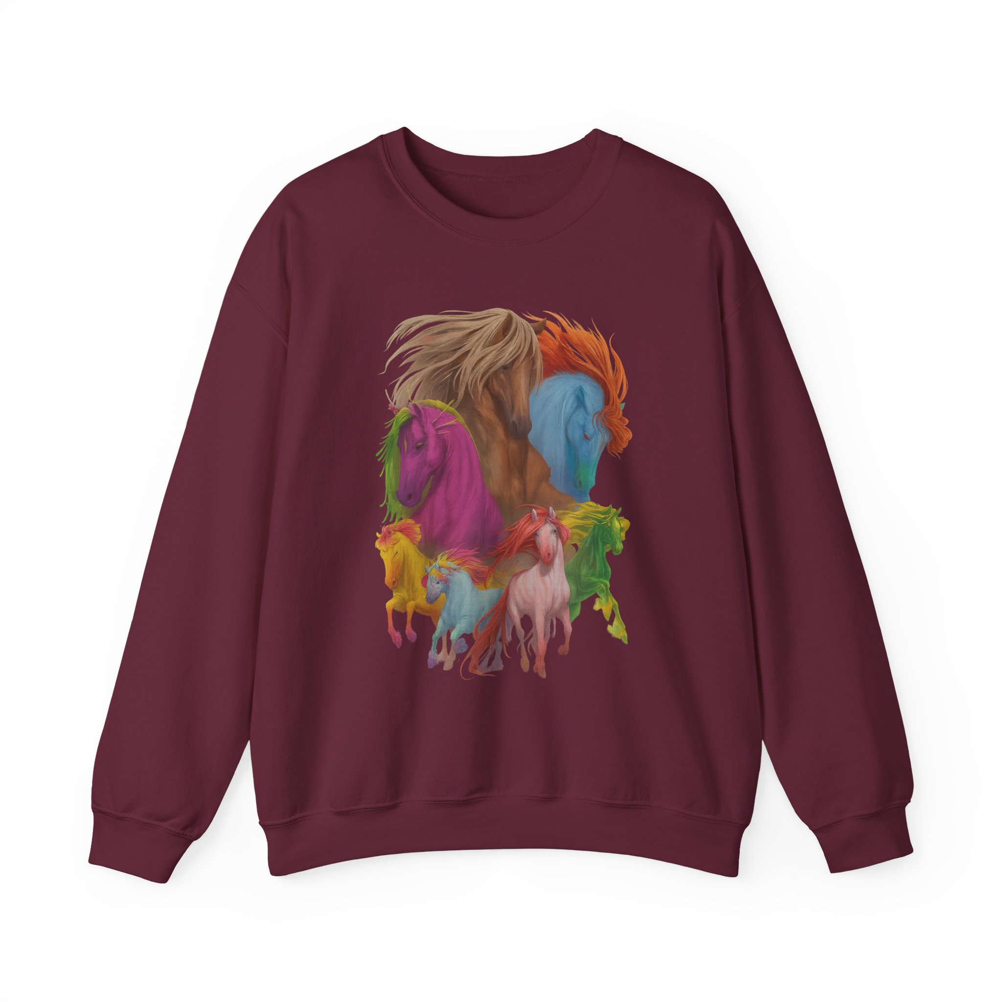 Dropout Dimension 20 The Seven Magic Horse Unisex Heavy Blend™ Crewneck Sweatshirt - Image 9