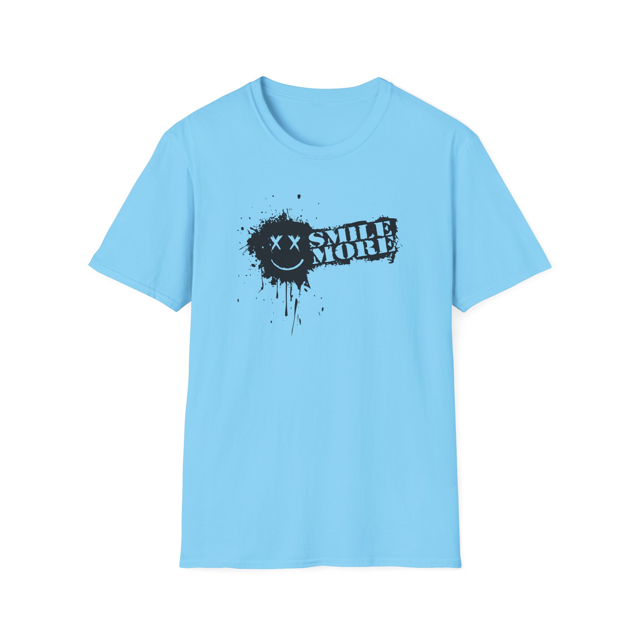 Roman Atwood Smile More Splatter Unisex Softstyle T-Shirt - Image 19