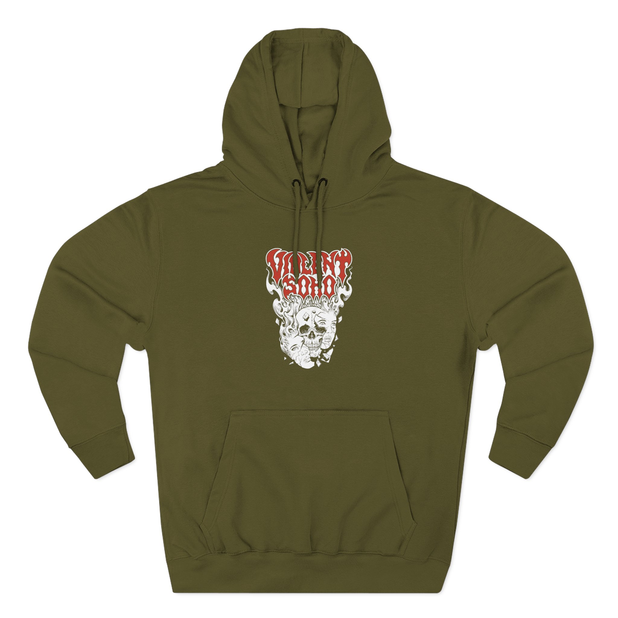 Violent Soho Murdoch Skull Three-Panel Fleece Hoodie - Image 5