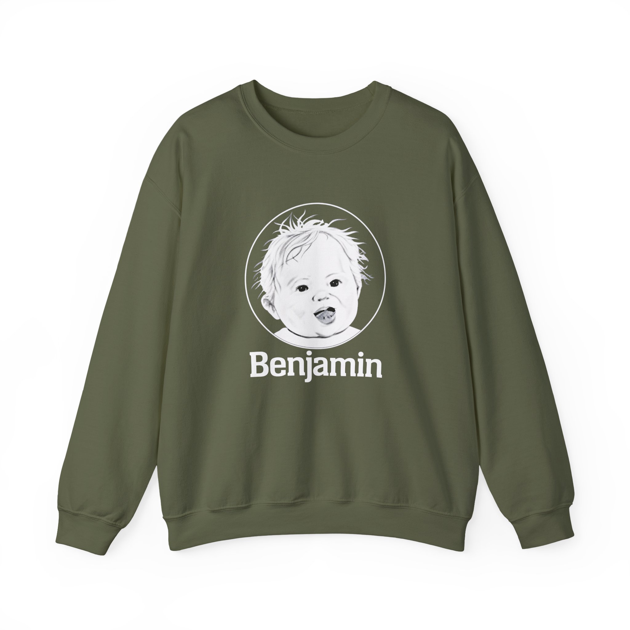 Garrett Watts Baby Benjamin Unisex Heavy Blend™ Crewneck Sweatshirt - Image 9