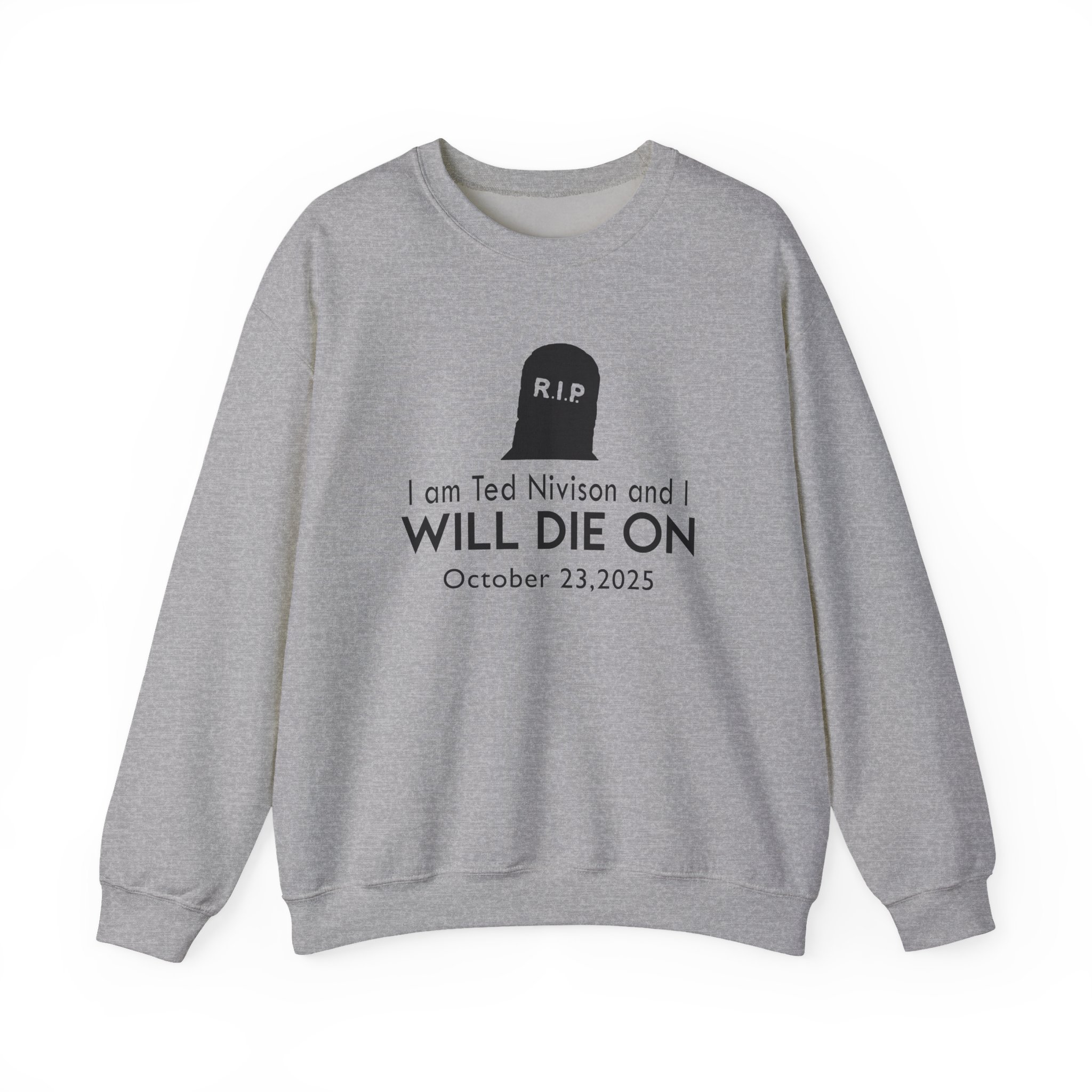 Jschlatt I Am Ted Nivison and I Will Die on Unisex Heavy Blend™ Crewneck Sweatshirt - Image 9