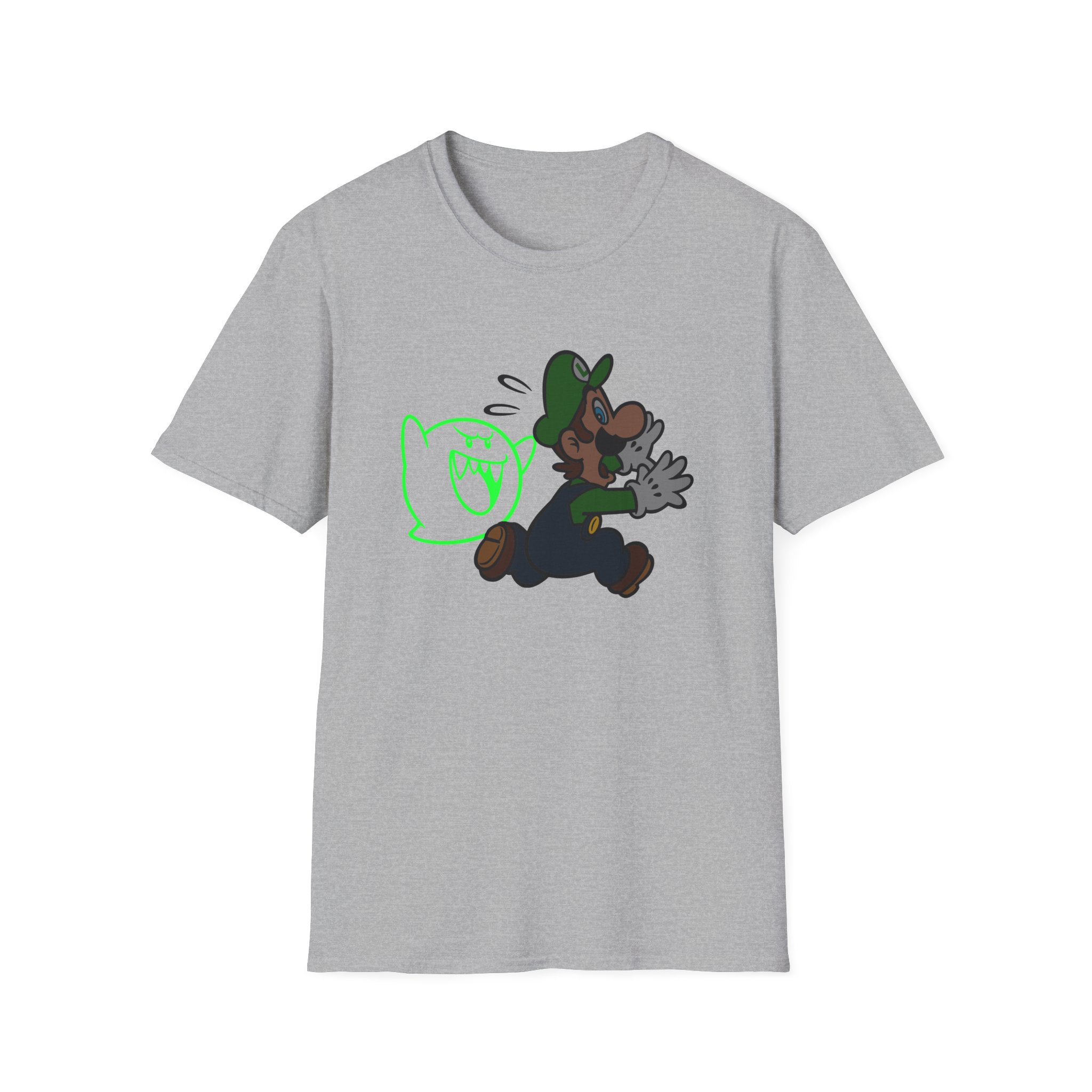 NTD Luigi™ and Boo Unisex Softstyle T-Shirt - Image 9