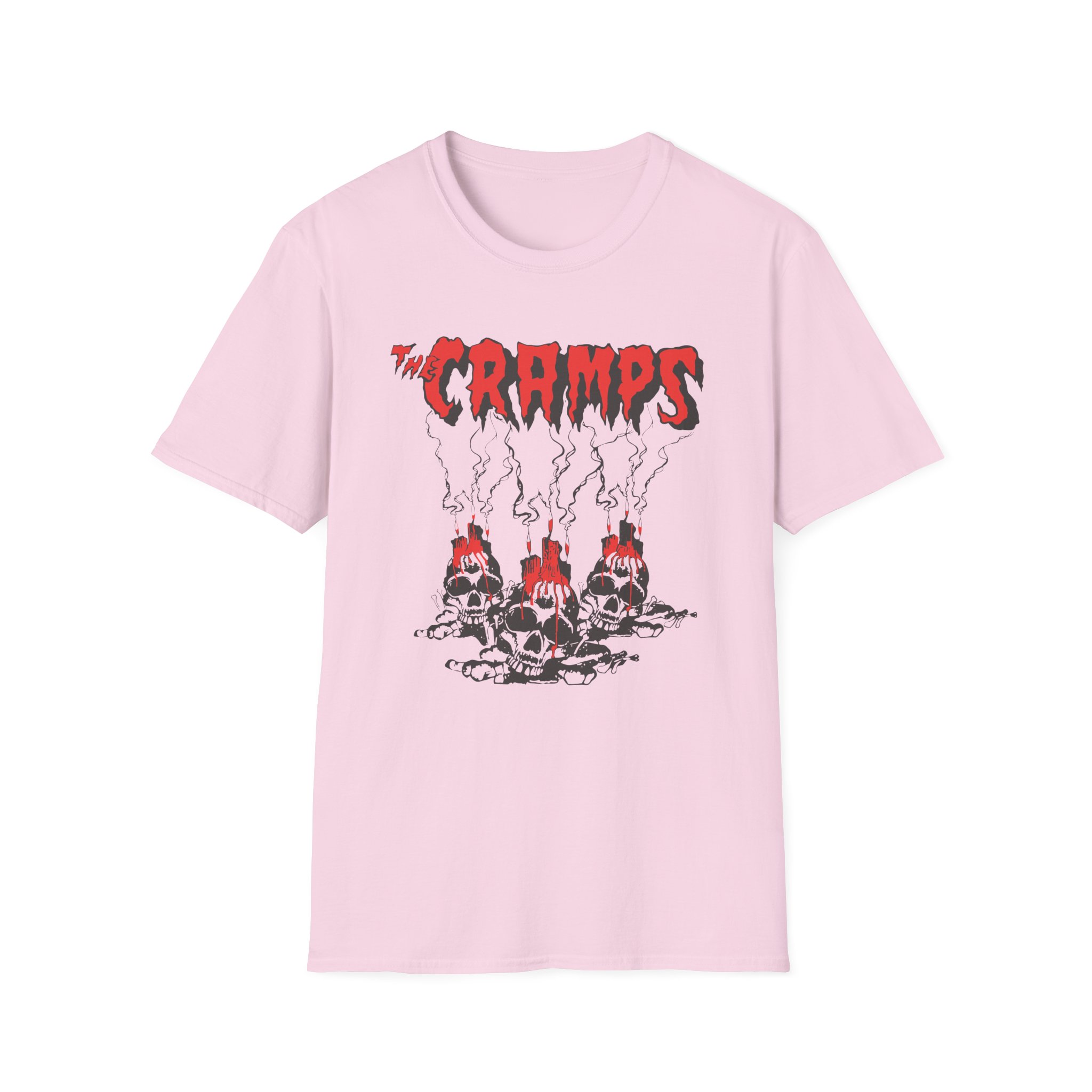 The Cramps Voodoo Skulls Unisex Softstyle T-Shirt - Image 17