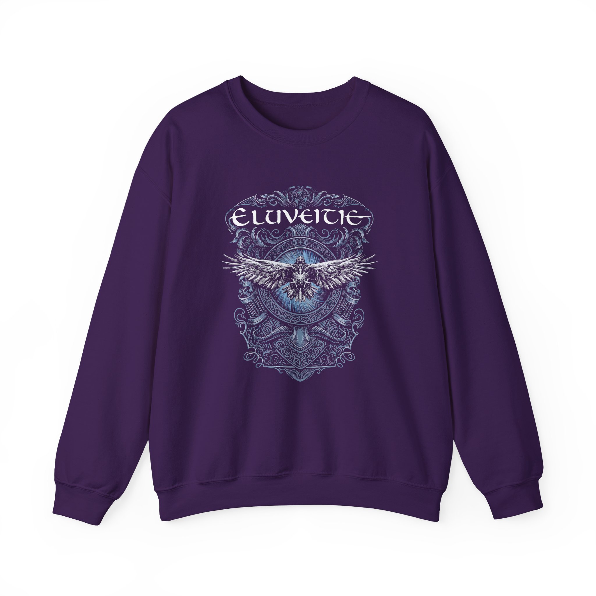 Eluveitie Dark Raven Unisex Heavy Blend™ Crewneck Sweatshirt - Image 7