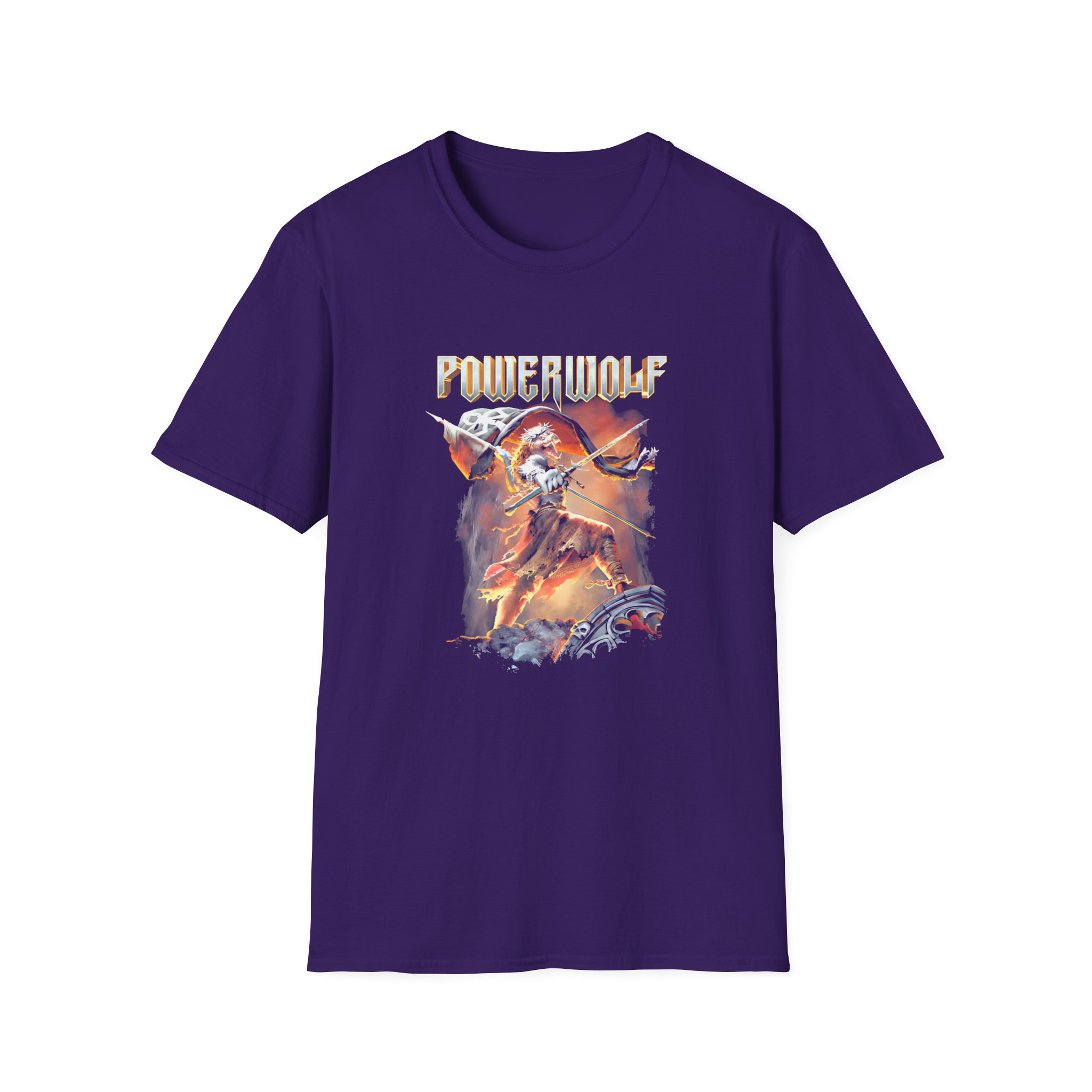 Powerwolf Wild for Life Unisex Softstyle T-Shirt - Image 9