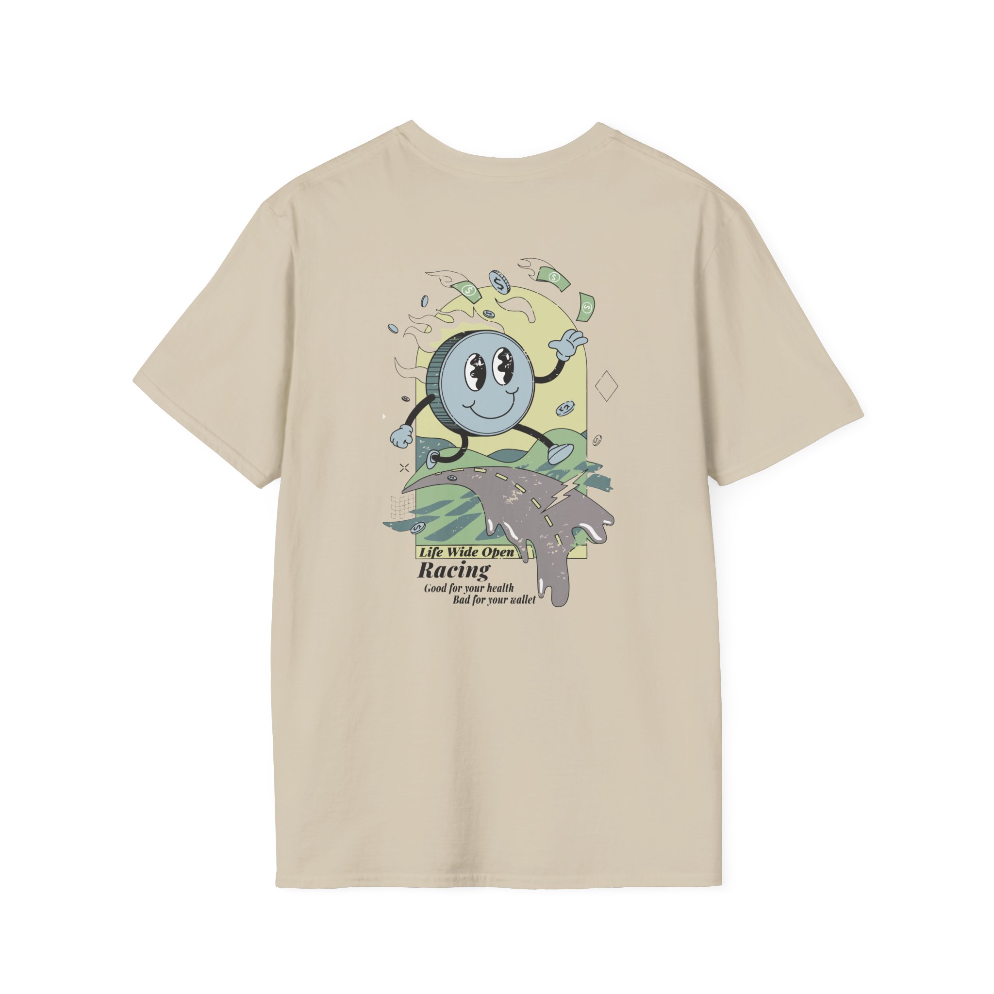Cboystv Racing Coin Unisex Softstyle T-Shirt - Image 4