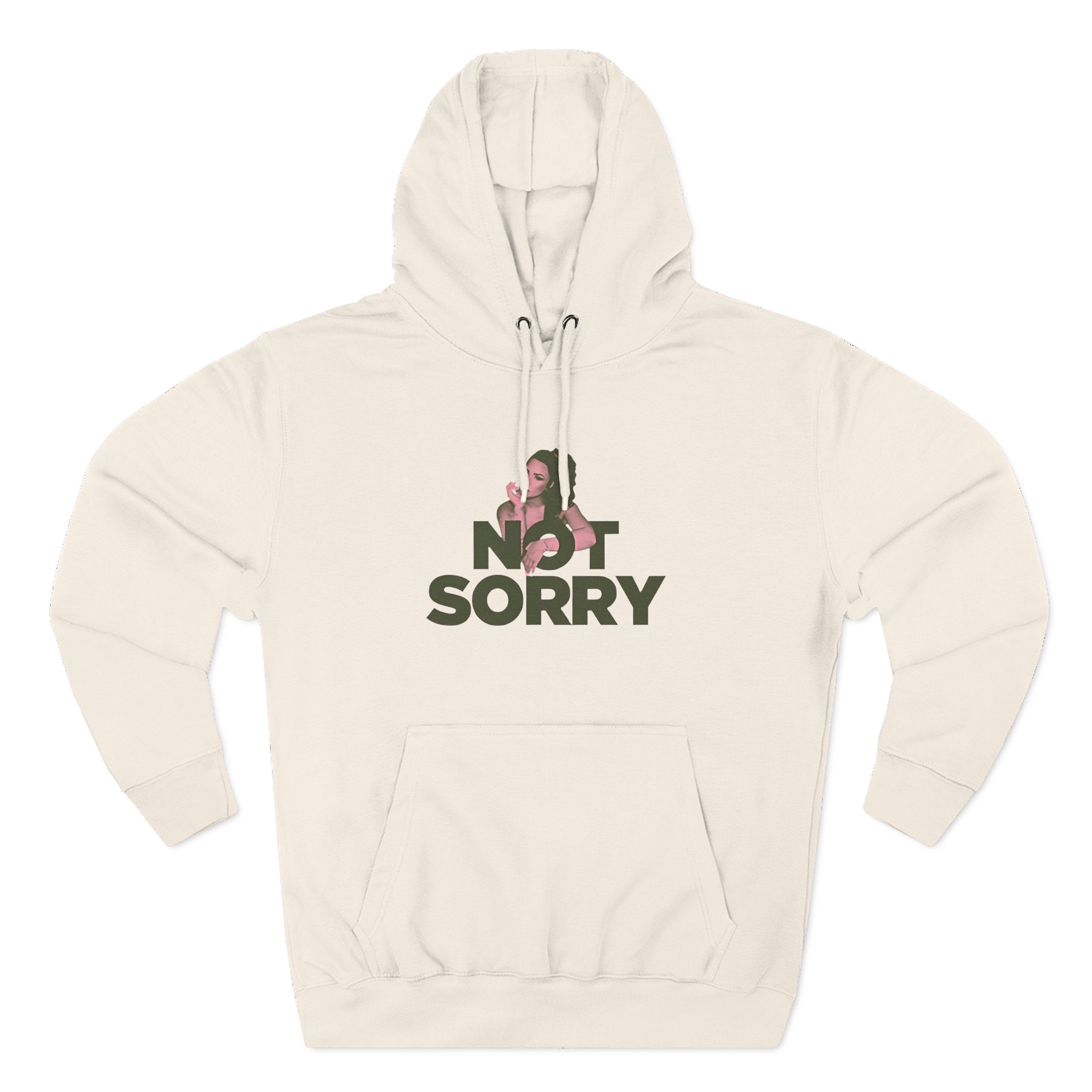 D L Not Sorry Three-Panel Fleece Hoodie - Image 3