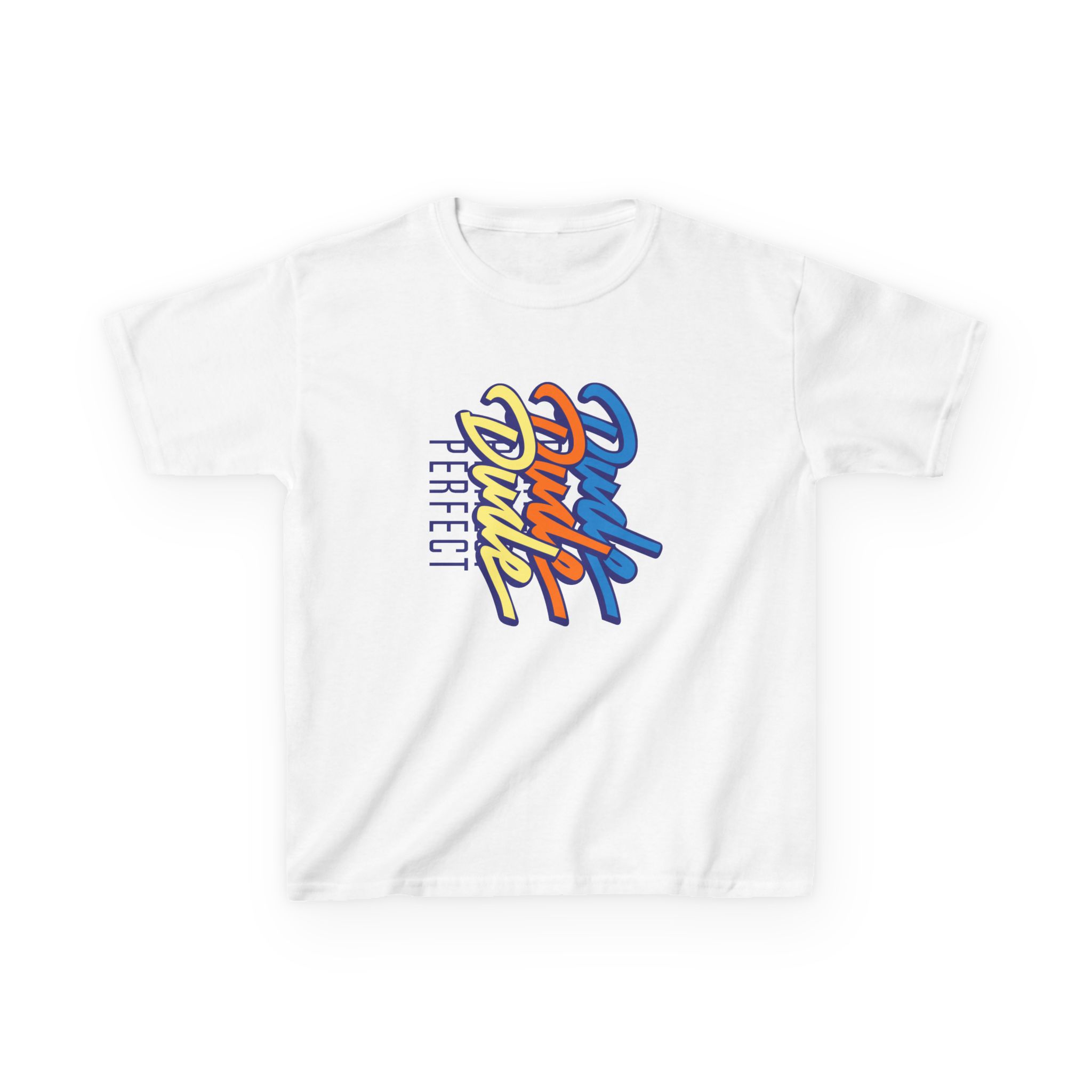 Dude Perfect Stacked Script Kids Heavy Cotton™ Tee - Image 3
