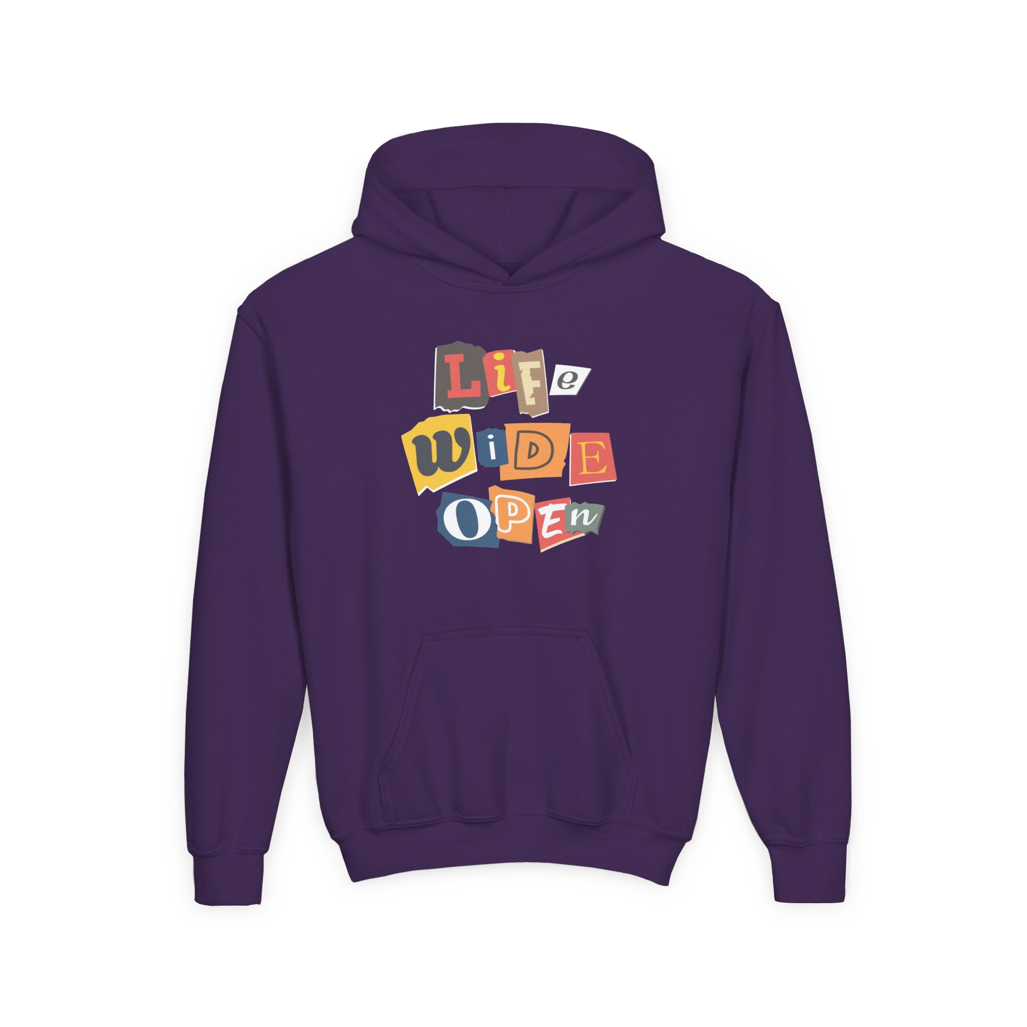Cboystv Ransom Note Youth Heavy Blend Hooded Sweatshirt - Image 13