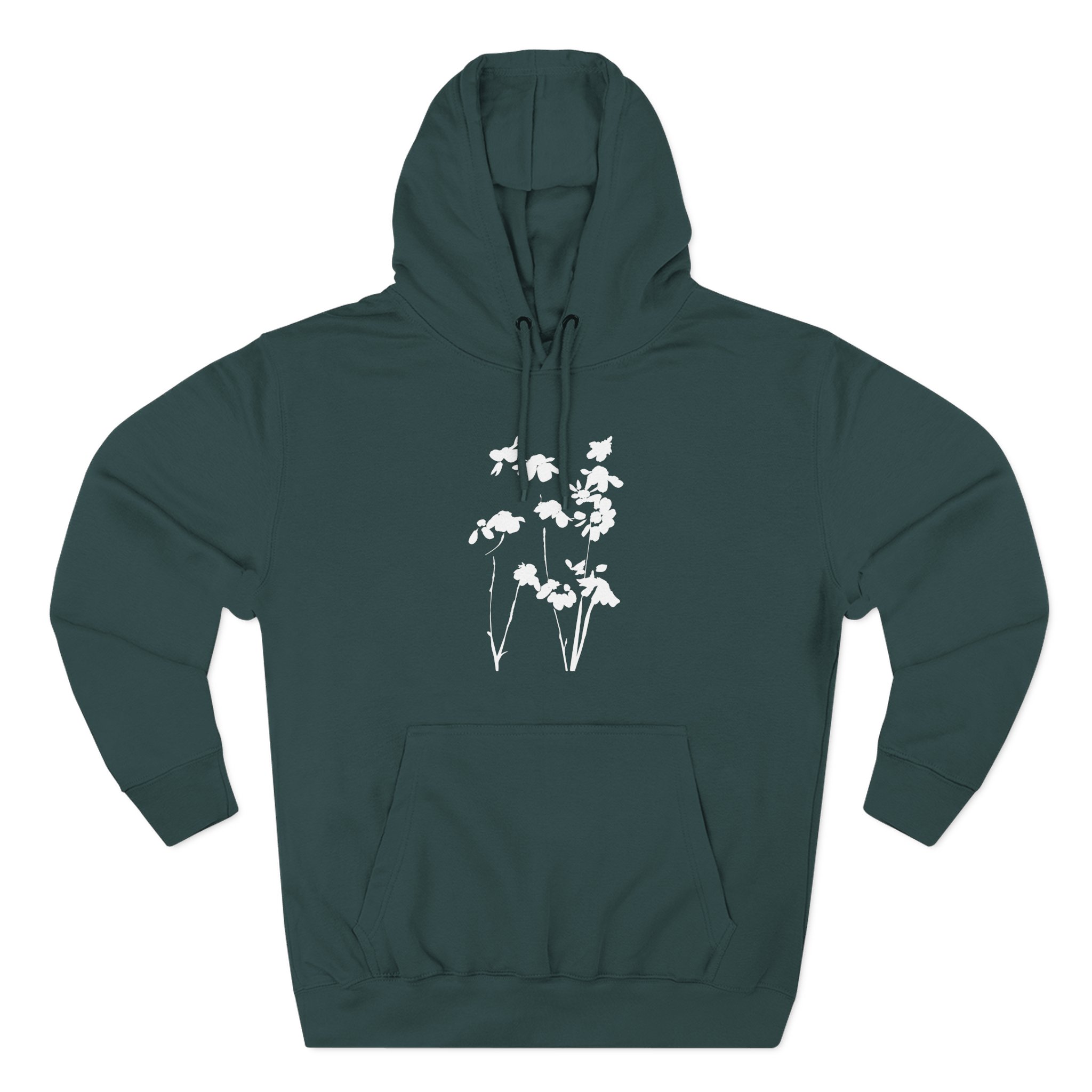 AG petal blurred flowers Three-Panel Fleece Hoodie - Image 5