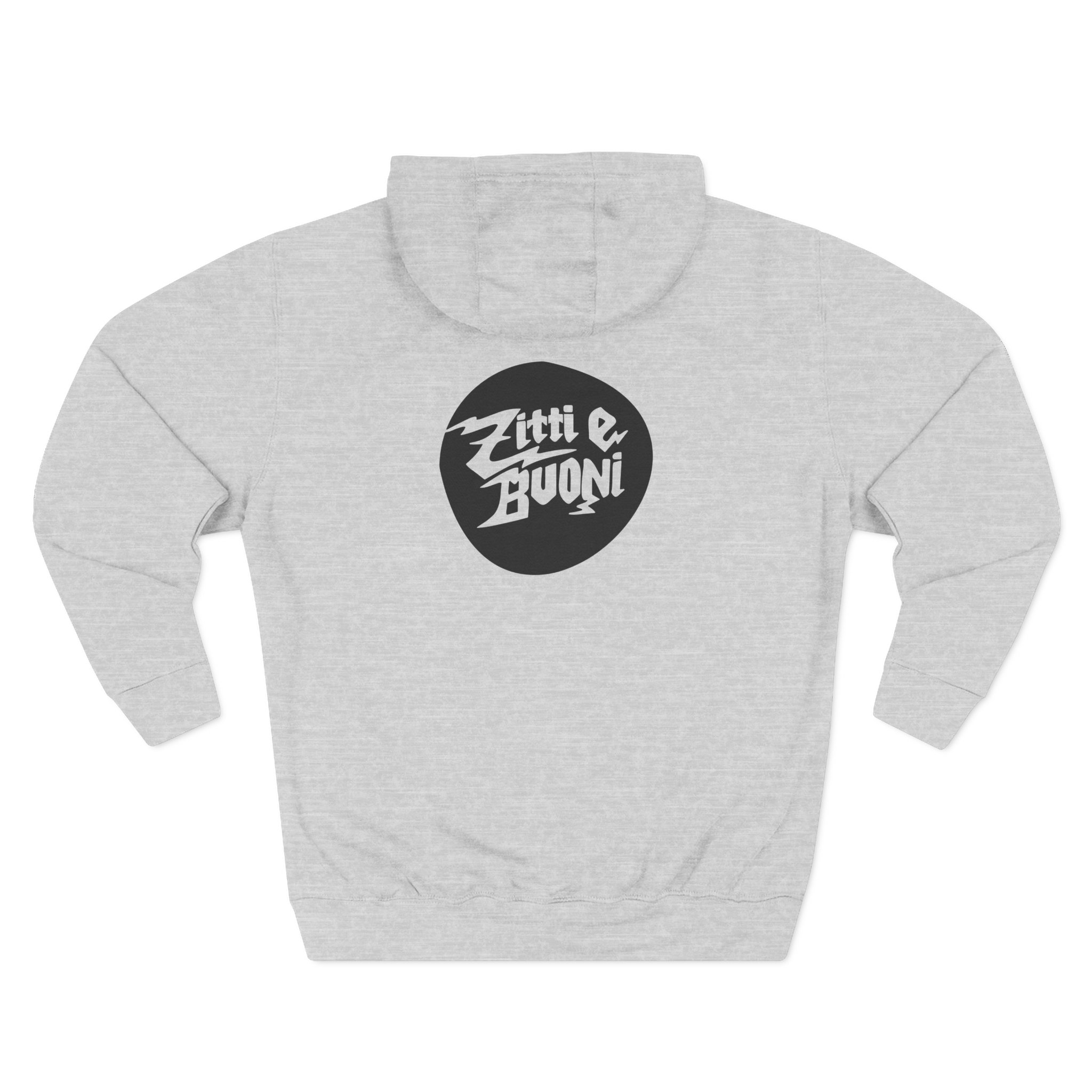 Maneskin Pocket Logo & Zitti e Buoni Circle Three-Panel Fleece Hoodie - Image 4