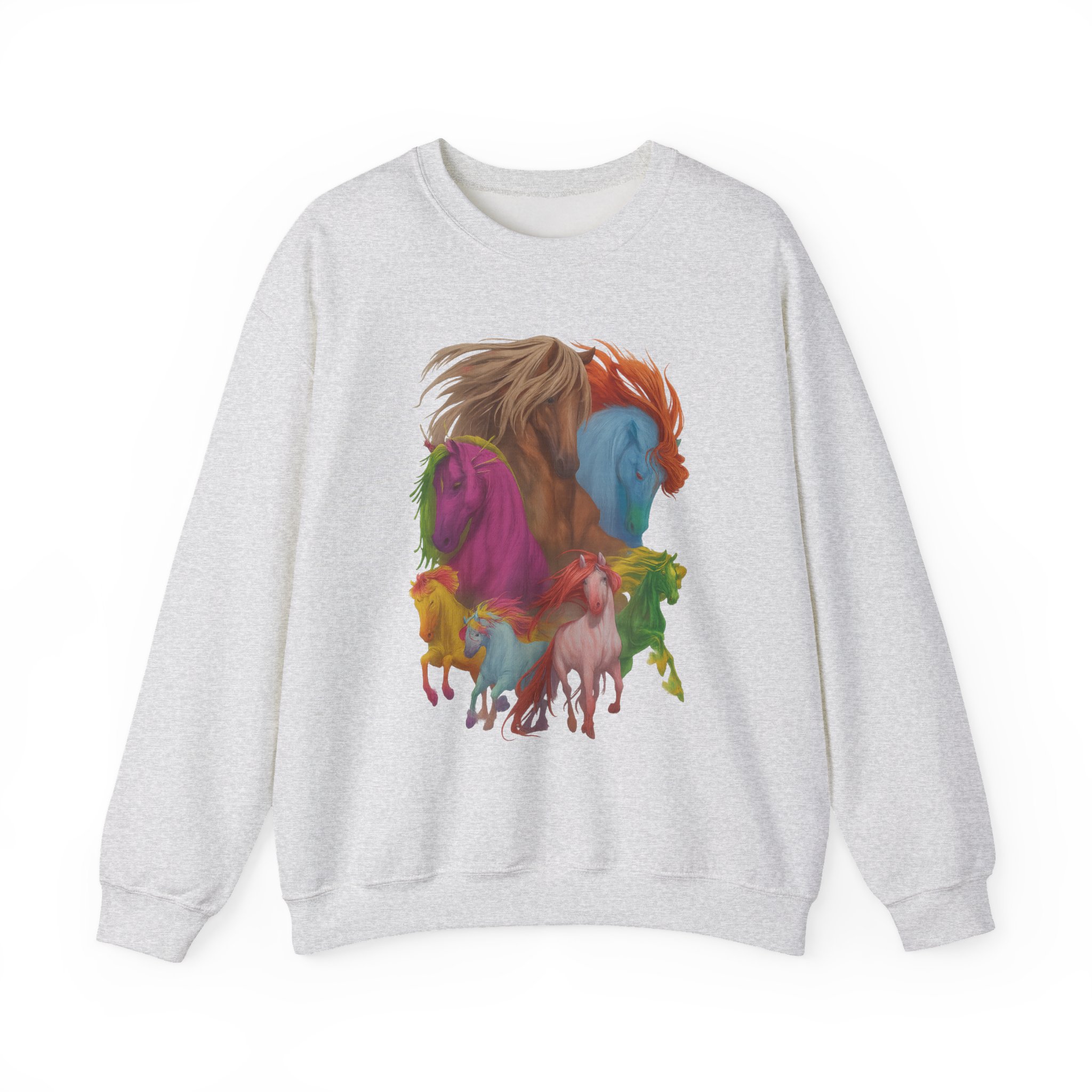 Dropout Dimension 20 The Seven Magic Horse Unisex Heavy Blend™ Crewneck Sweatshirt - Image 5
