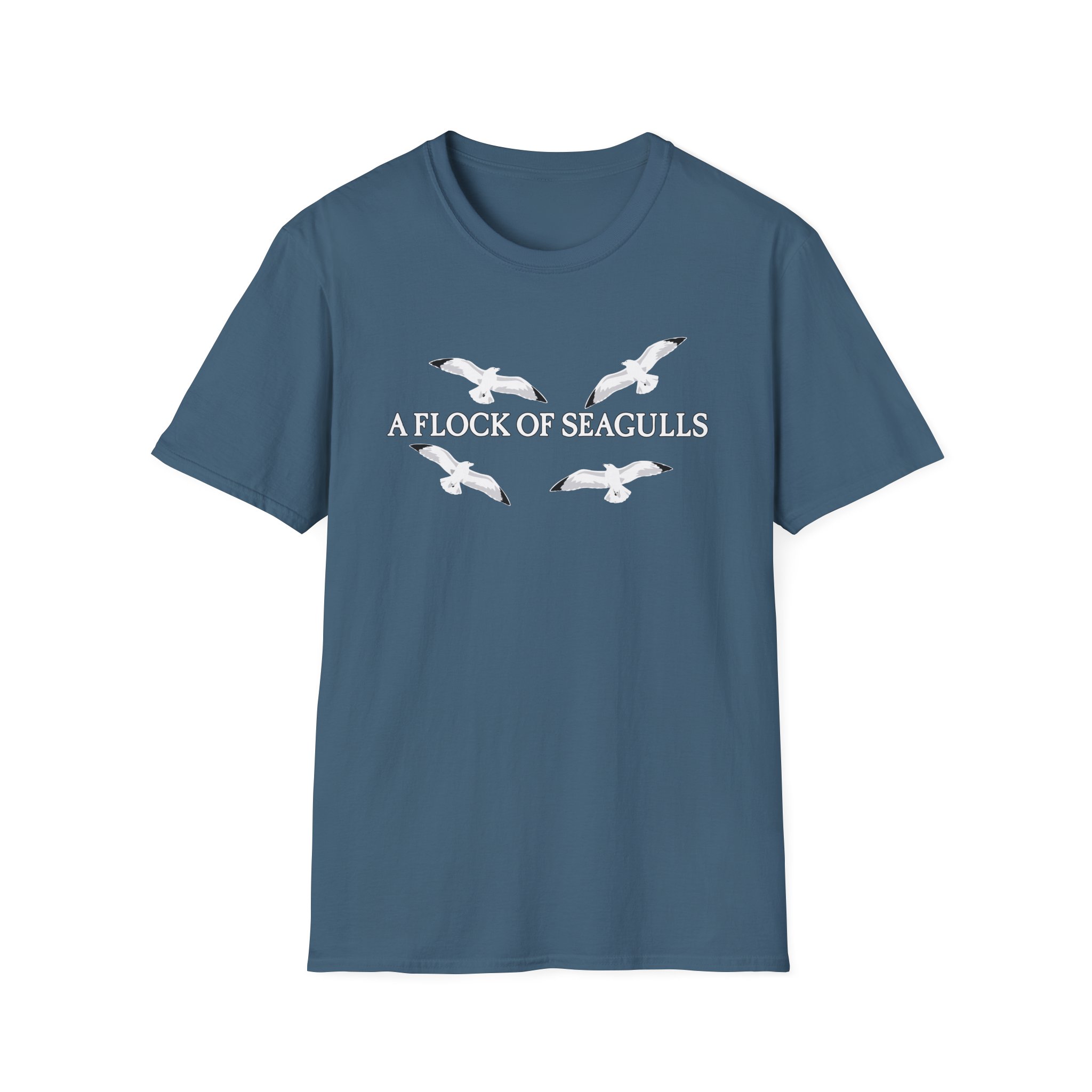 A Flock of Seagulls “Seagulls” Unisex Softstyle T-Shirt - Image 9