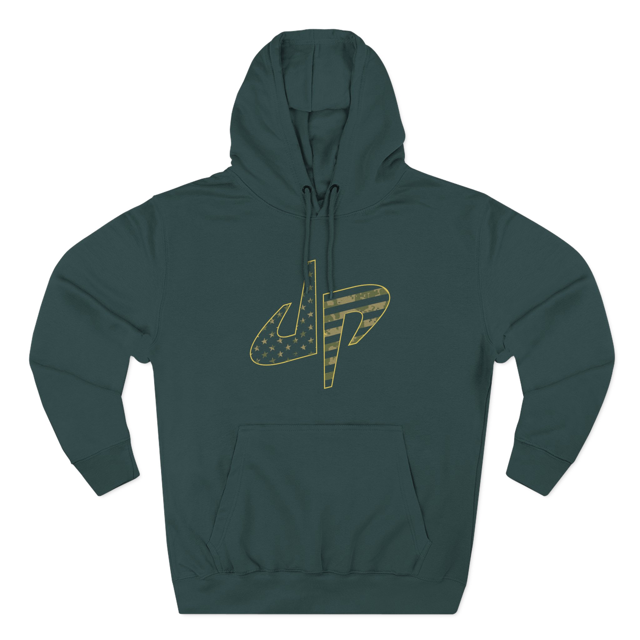 Dude Perfect Salute To Service Three-Panel Fleece Hoodie - Image 5