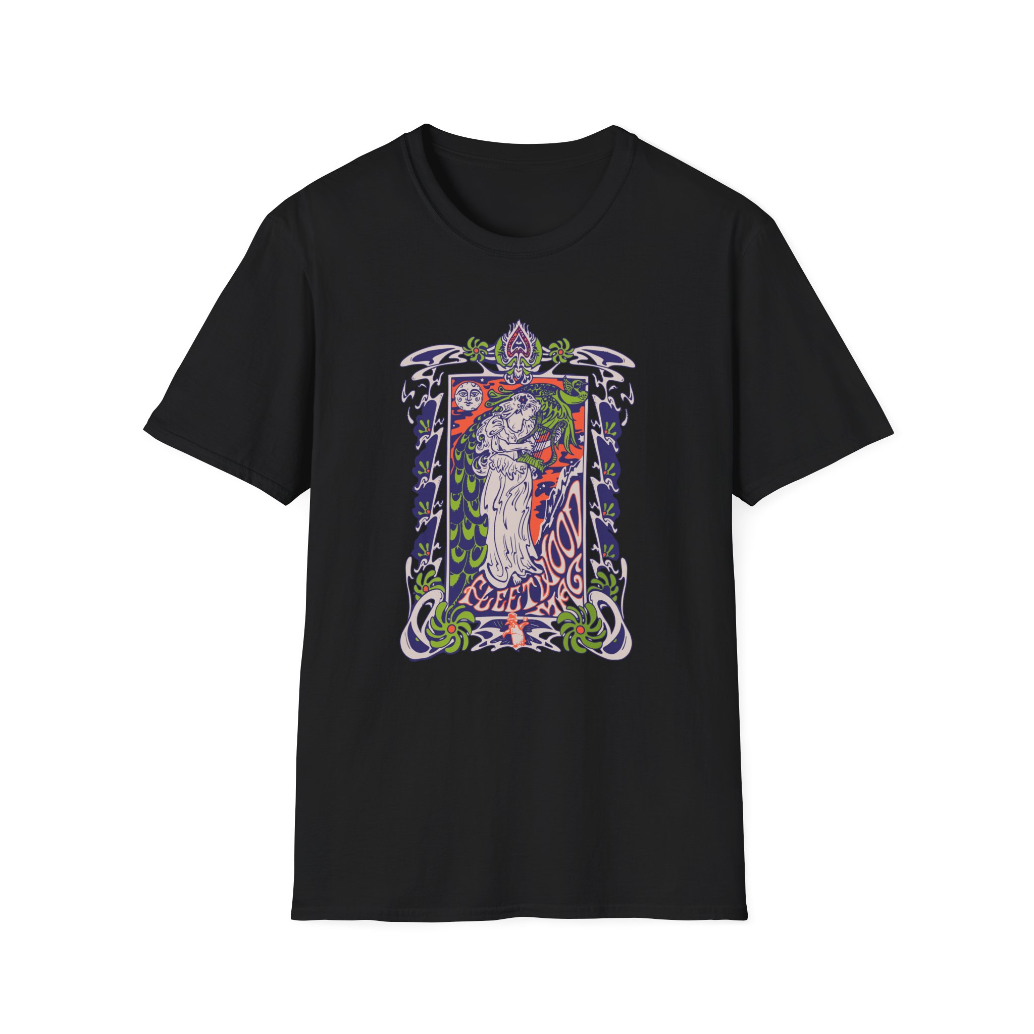 Fleetwood Mac Lady Lyre Unisex Softstyle T-Shirt - Image 3