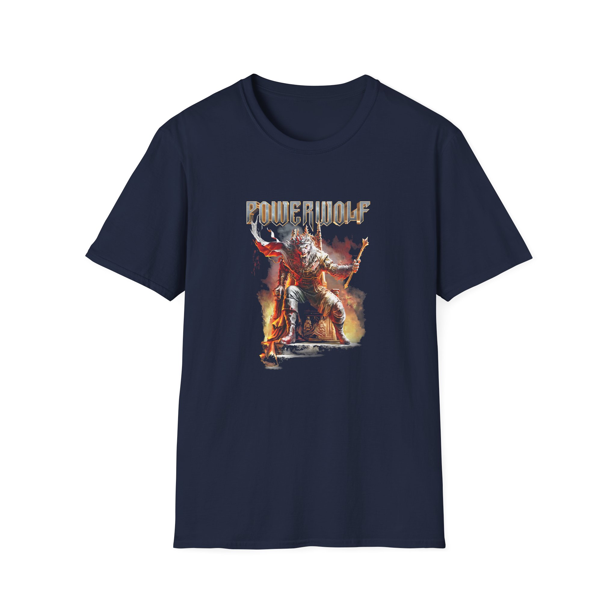 Powerwolf Wake Up The Wicked Cover Unisex Softstyle T-Shirt - Image 5