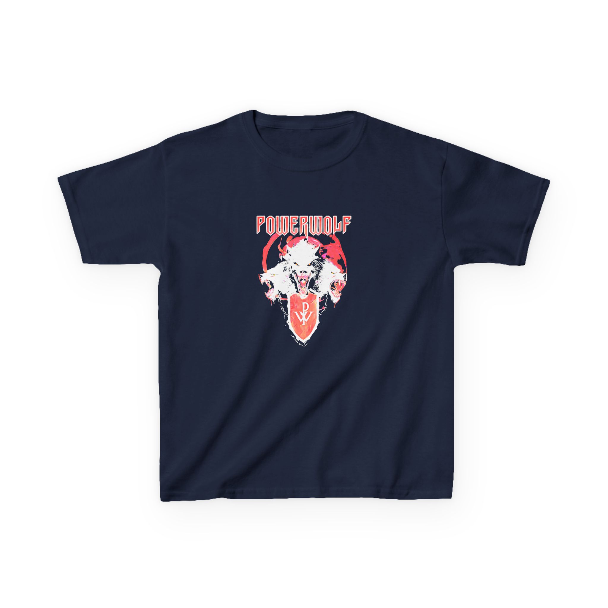Kids Powerwolf Triple Wolf Heavy Cotton™ Tee - Image 3