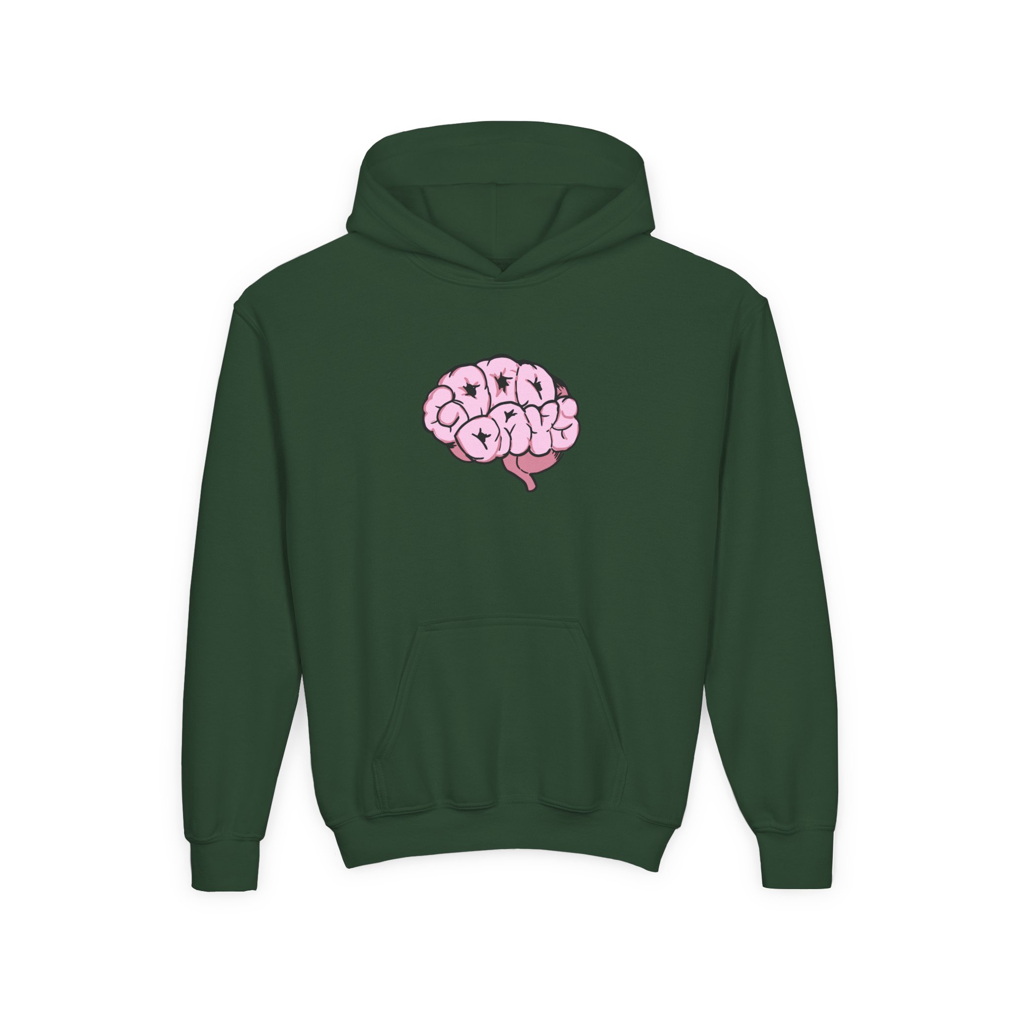Sza Sostde 2020 Good Days Brain Youth Heavy Blend Hooded Sweatshirt - Image 7