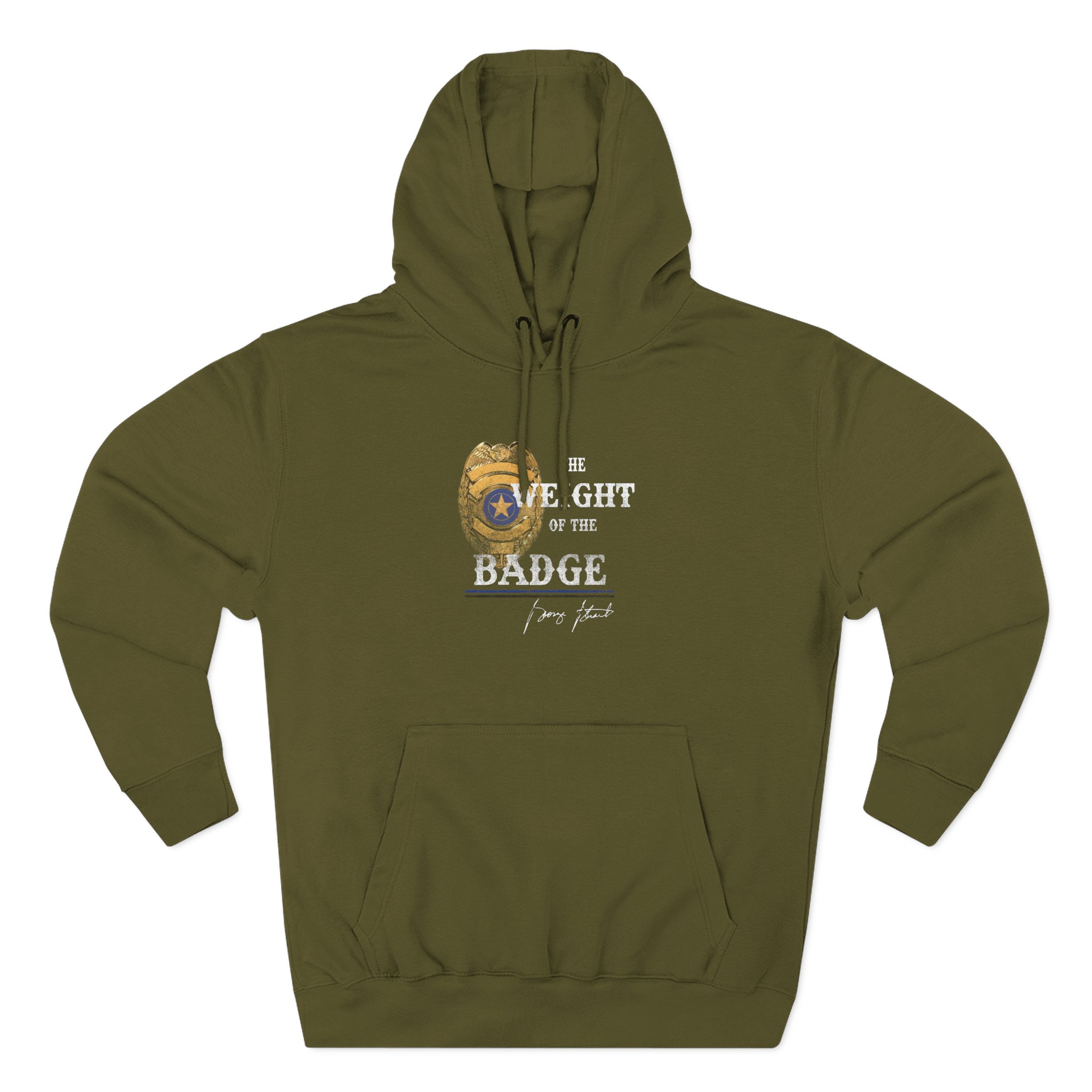 George Strait Gold Badge Three-Panel Fleece Hoodie - Image 3