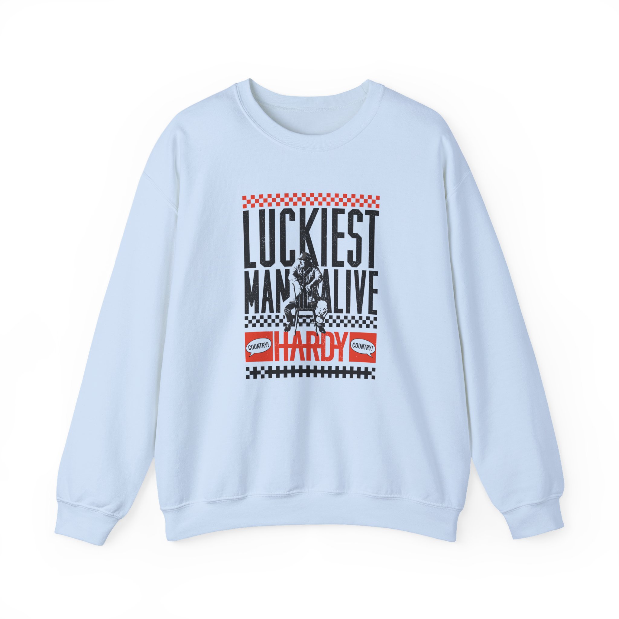 Hd Luckiest Man Alive Unisex Heavy Blend™ Crewneck Sweatshirt - Image 9