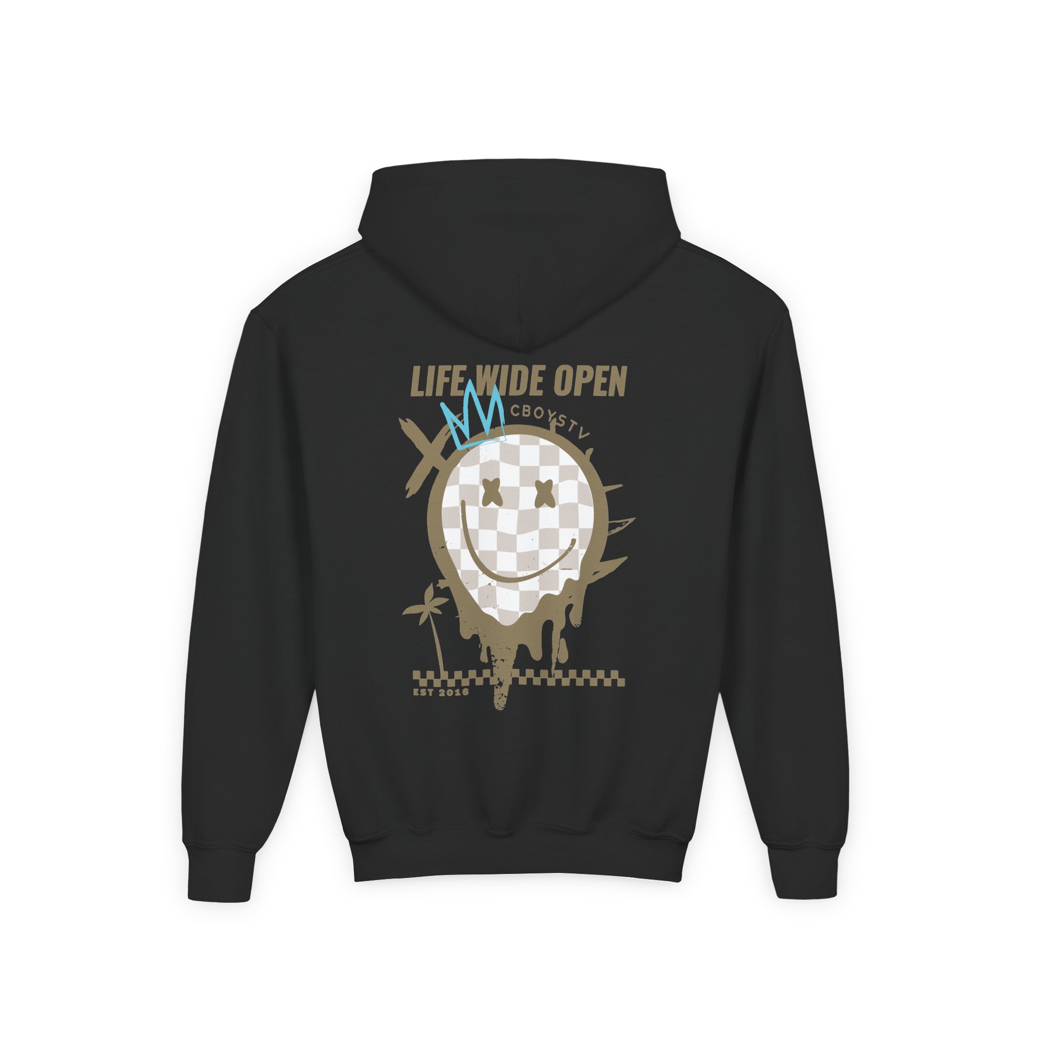 Cboystv Tan Rockstar Youth Heavy Blend Hooded Sweatshirt - Image 2