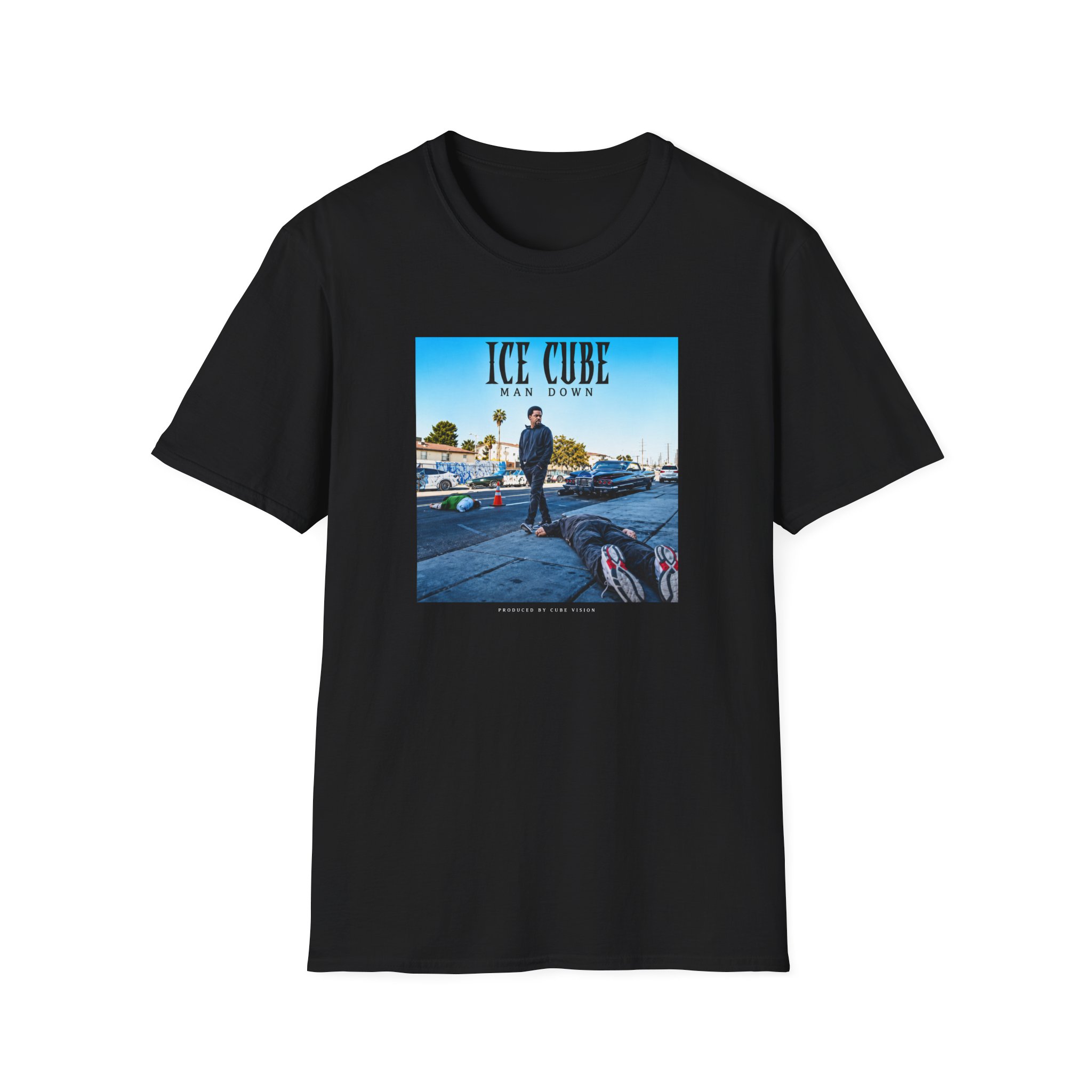 Ice Cube Man Down Street Unisex Softstyle T-Shirt