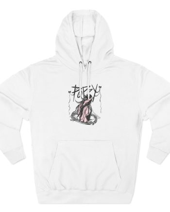 Poppy Negative Spaces Three-Panel Fleece Hoodie