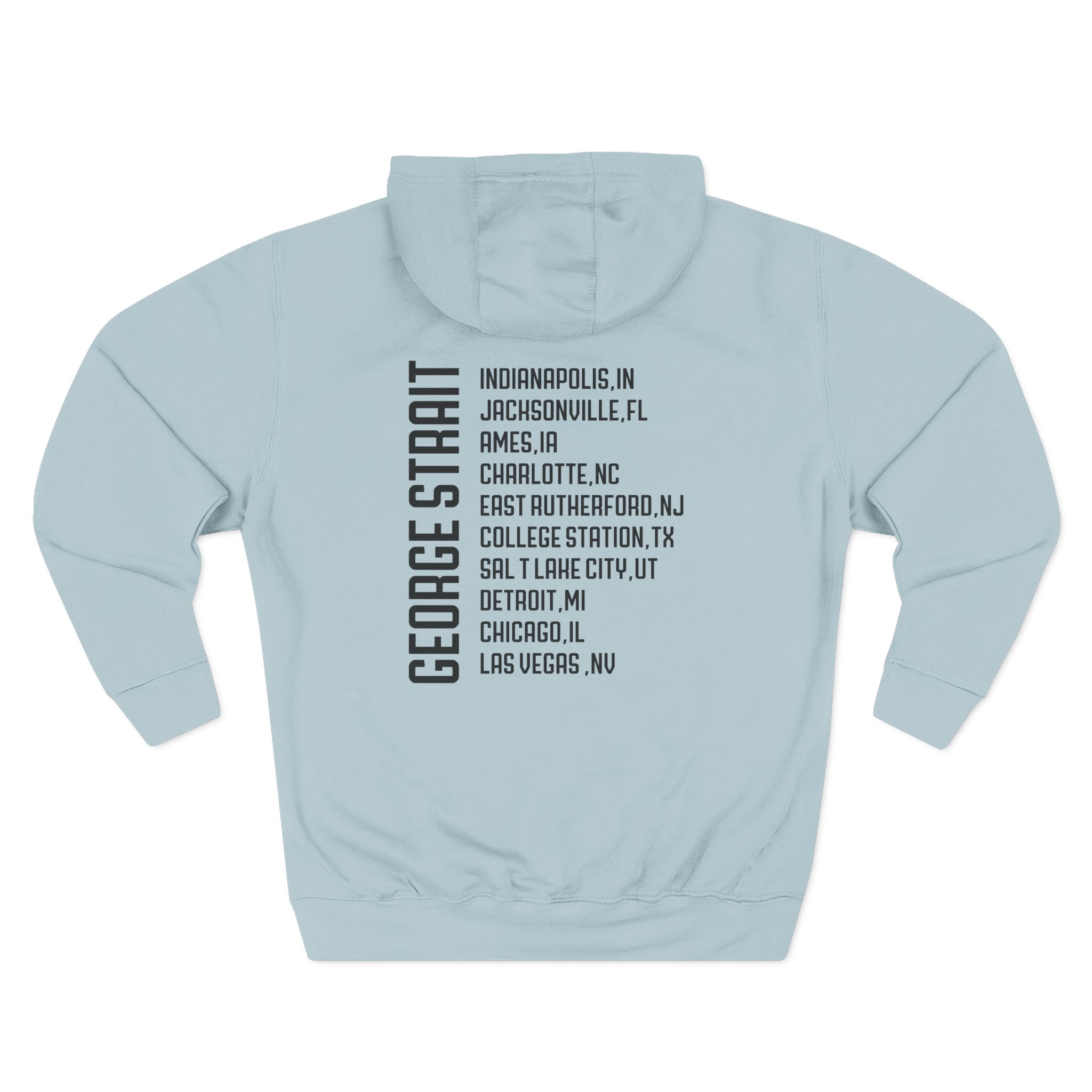 George Strait Heather Denim Silhouette Three-Panel Fleece Hoodie - Image 12