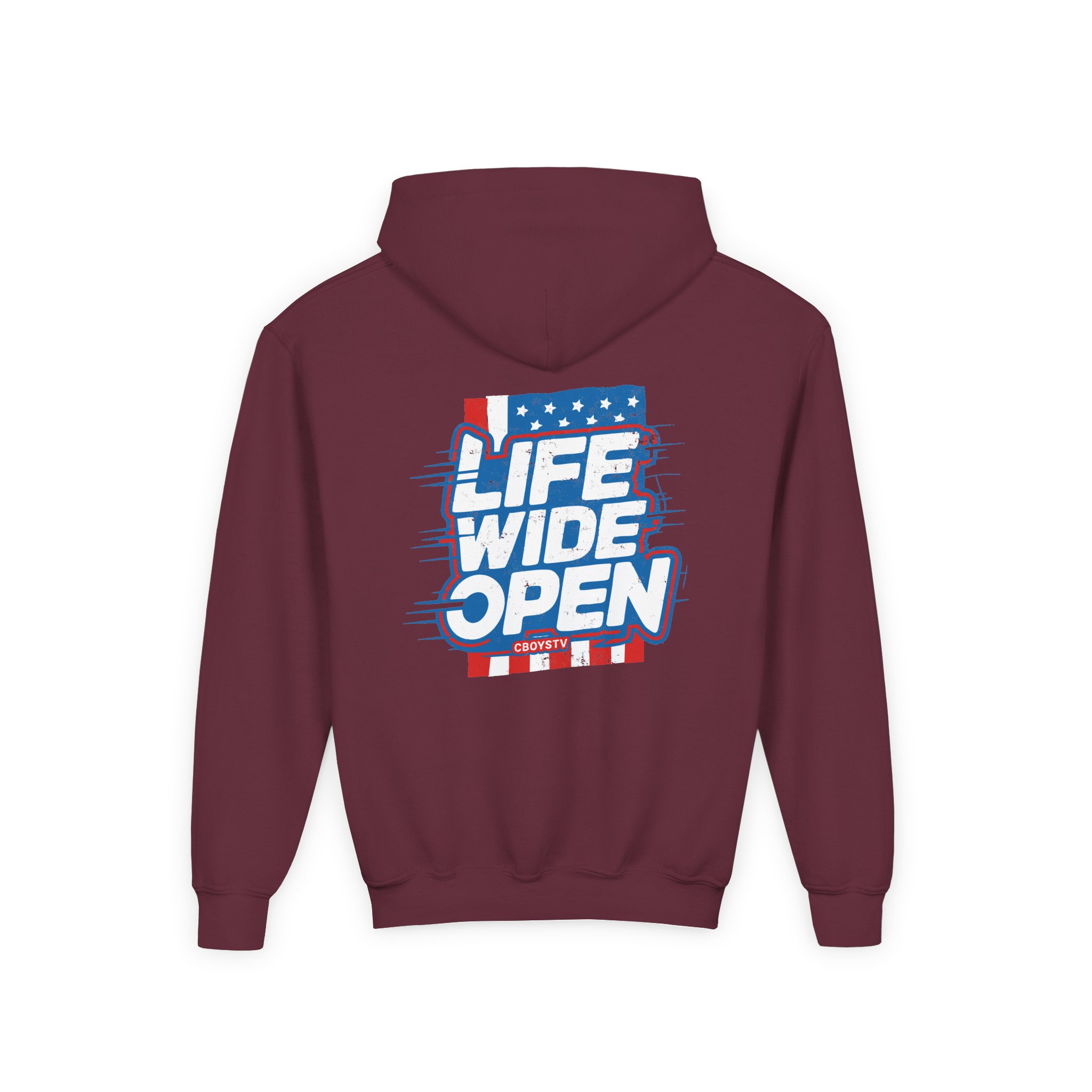 Cboystv Patriot Youth Heavy Blend Hooded Sweatshirt - Image 6