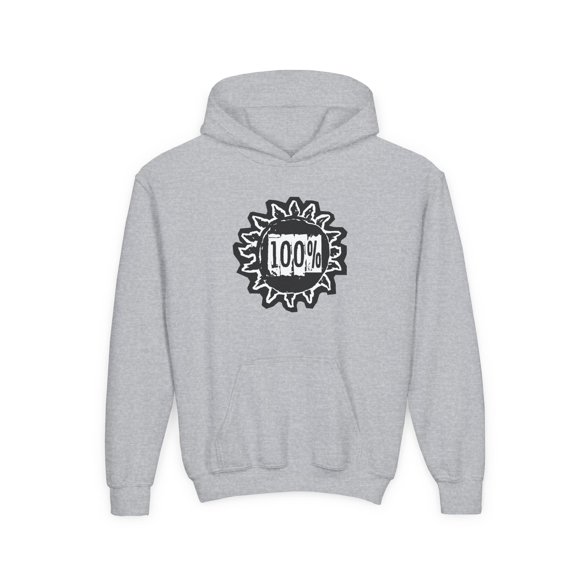 Levellers 100% to Artists Youth Heavy Blend Hooded Sweatshirt - Image 5